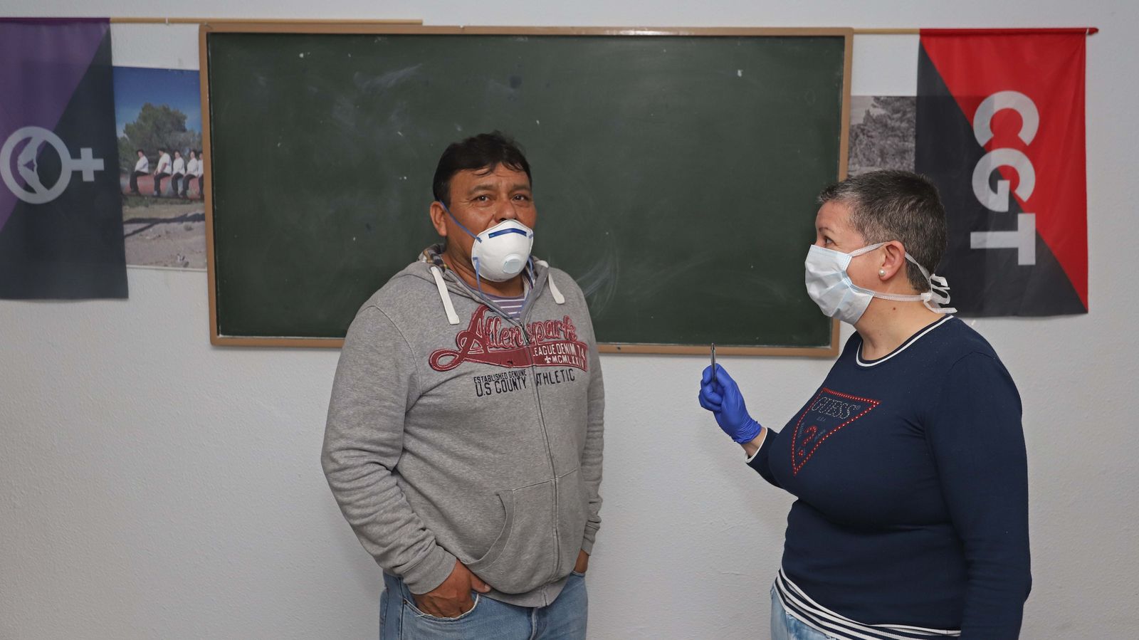 Reparto de alimentos del colectivo 'Solidarios frente al COVID-19'