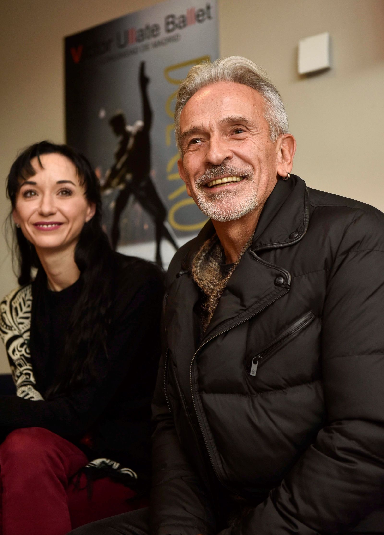 Lucía Lacarra y el que fuera su maestro, Víctor Ullate, en un encuentro días atrás en Bilbao.