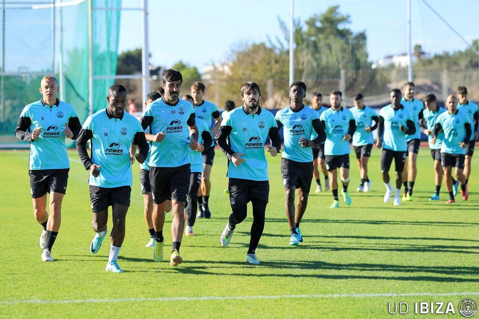 El Ibiza, en un entrenamiento en casa.