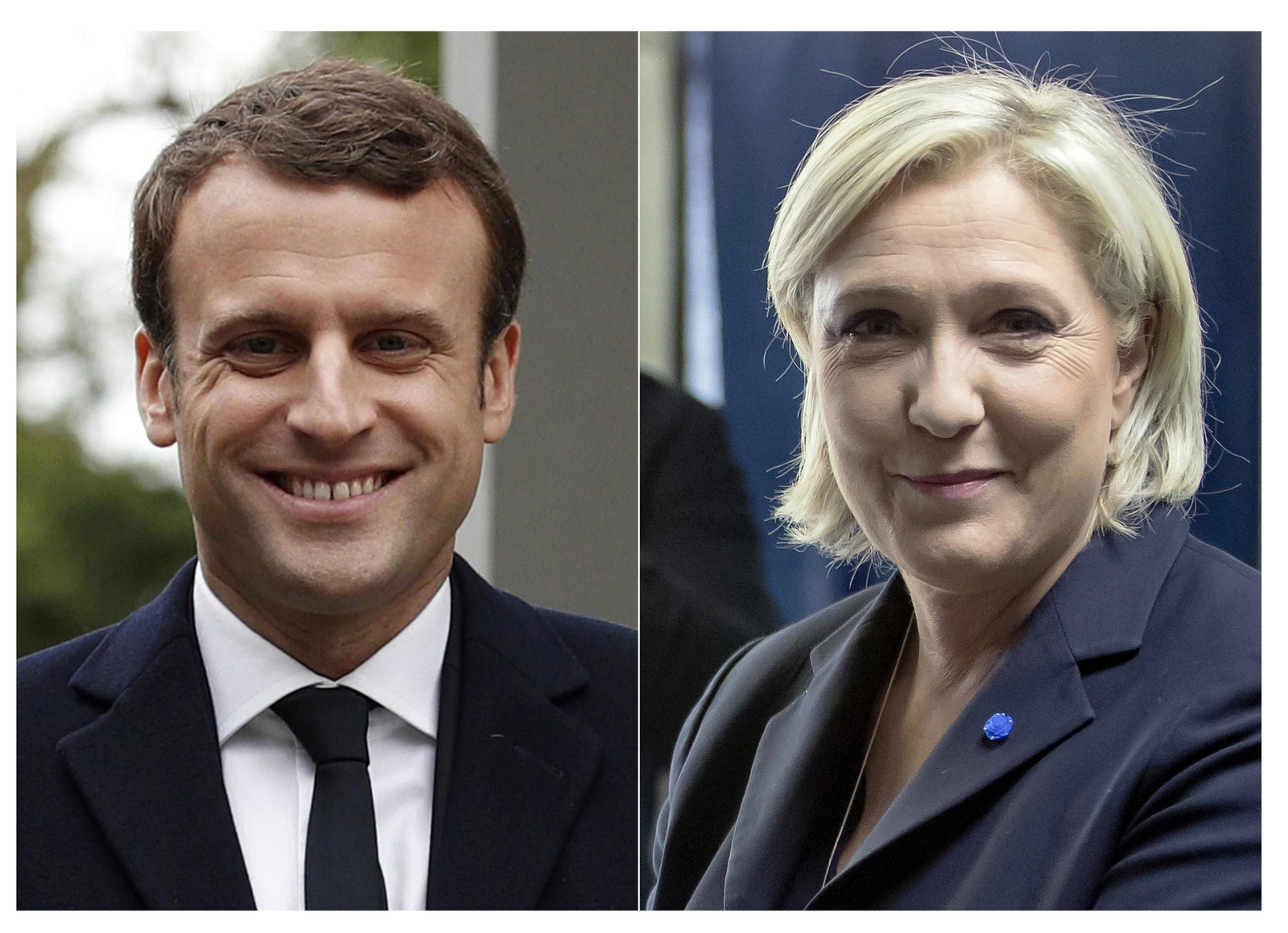 Macron y Le Pen.