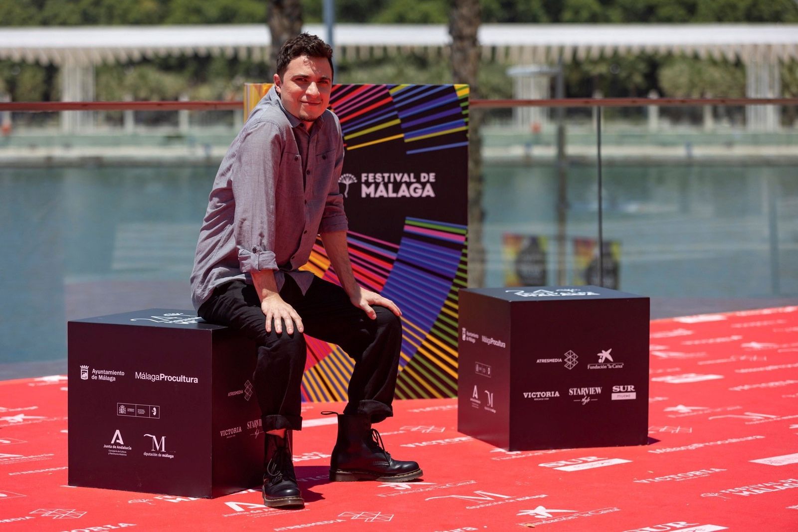 El director argentino Lucas Turturro, este domingo, en Málaga.