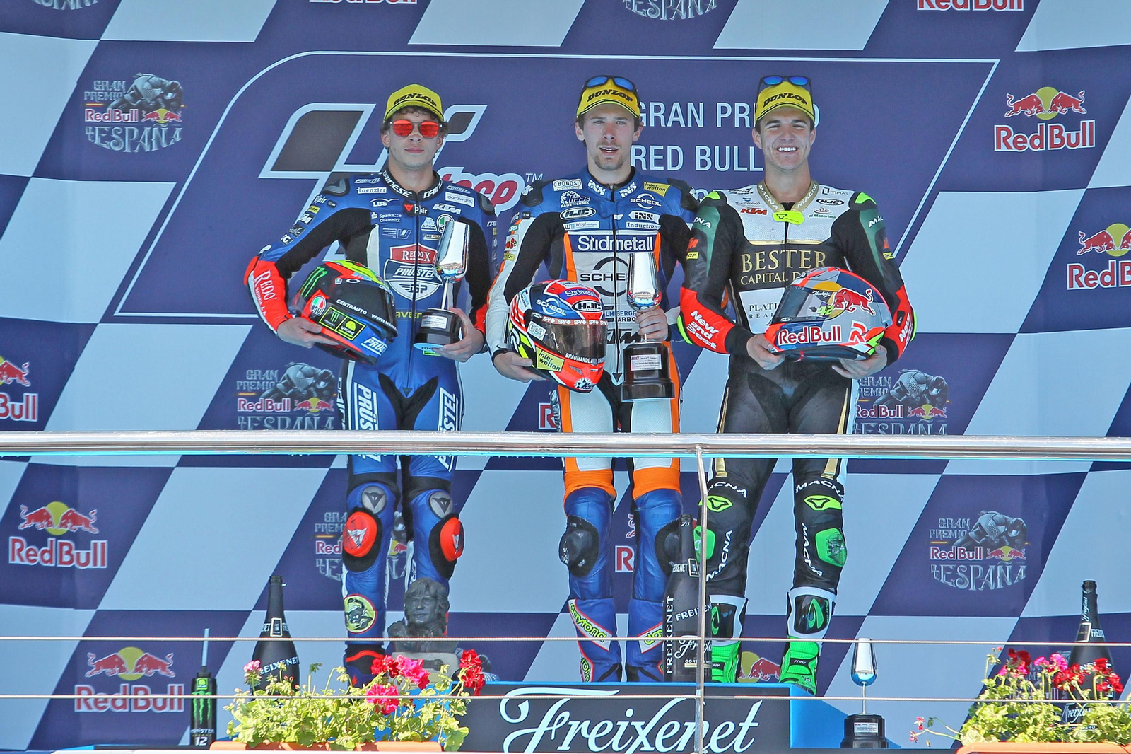 El podio de Moto3.