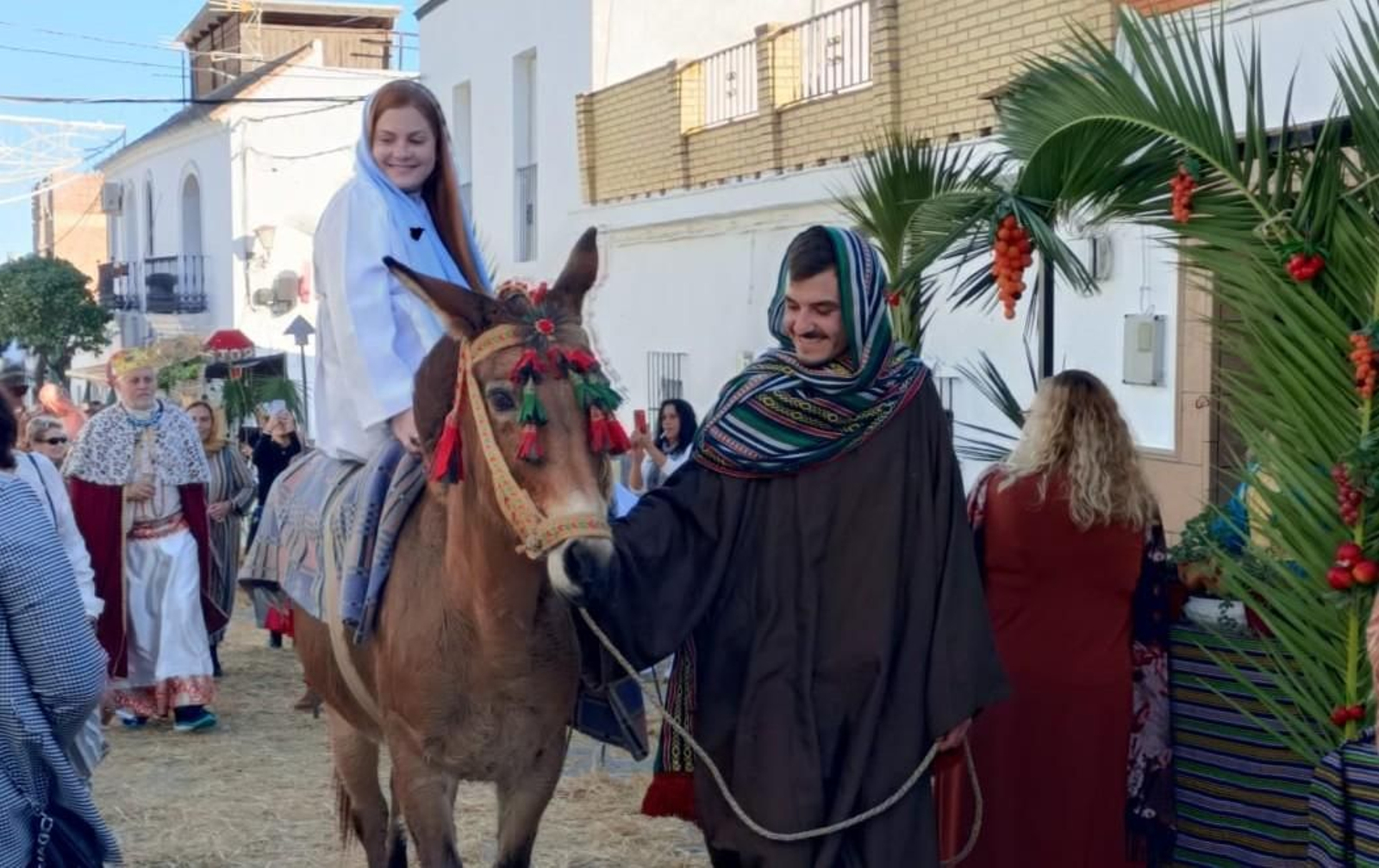 Imagen de archivo de una de las representaciones del Belén Viviente de Bornos 2024