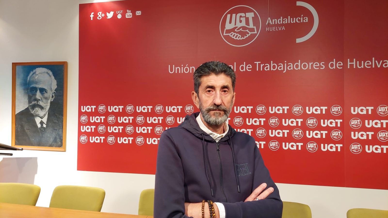 Sebastián Donaire, Secretario General de FICA UGT Huelva.
