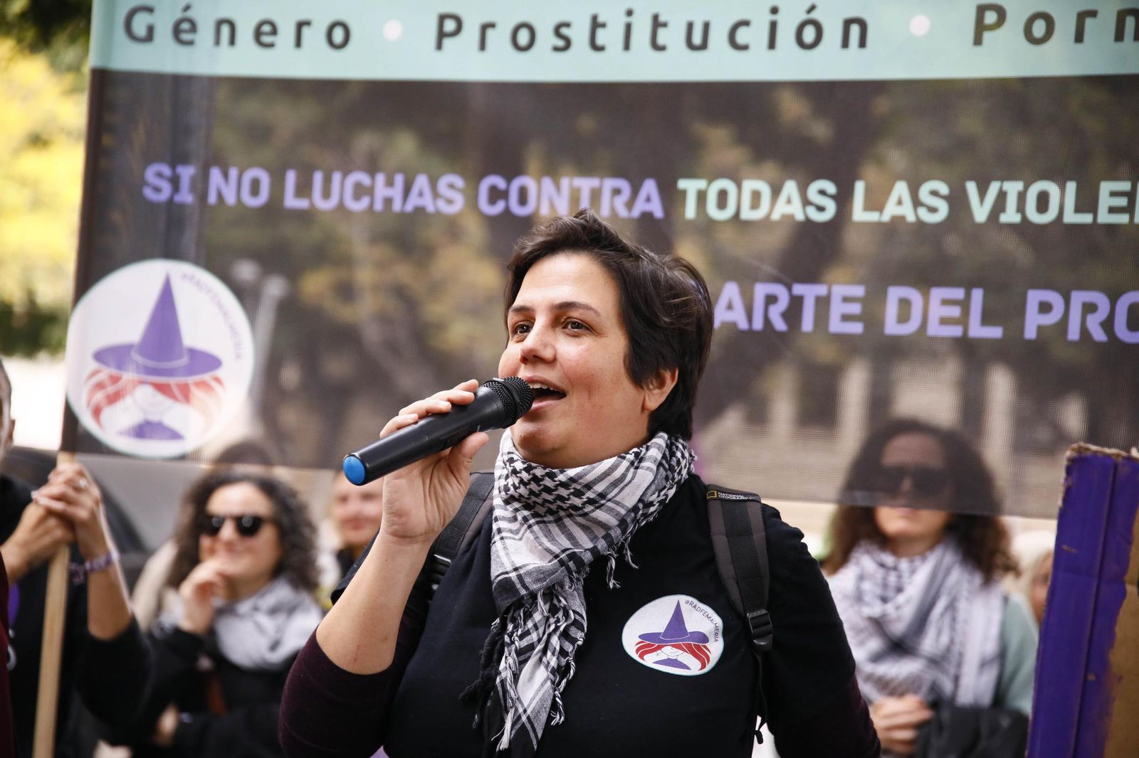 Las imágenes de la manifestación realizada por la Plataforma de Acción Feminista en Almería