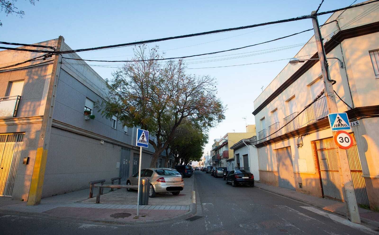 Una calle de Aeropuerto Viejo.