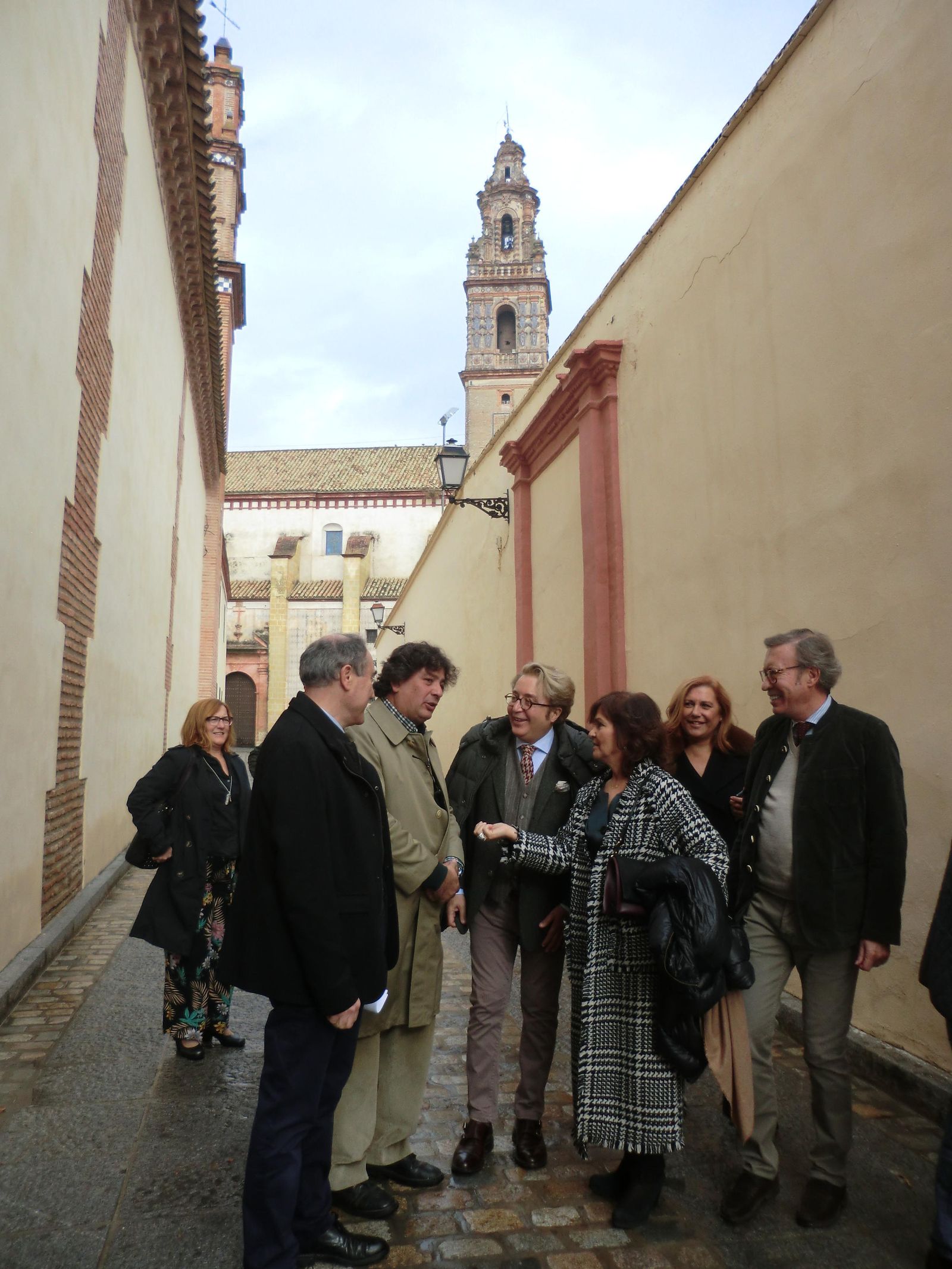 José Víctor Rodríguez y José Luis Medina, con Calvo y Ruiz Almenara.