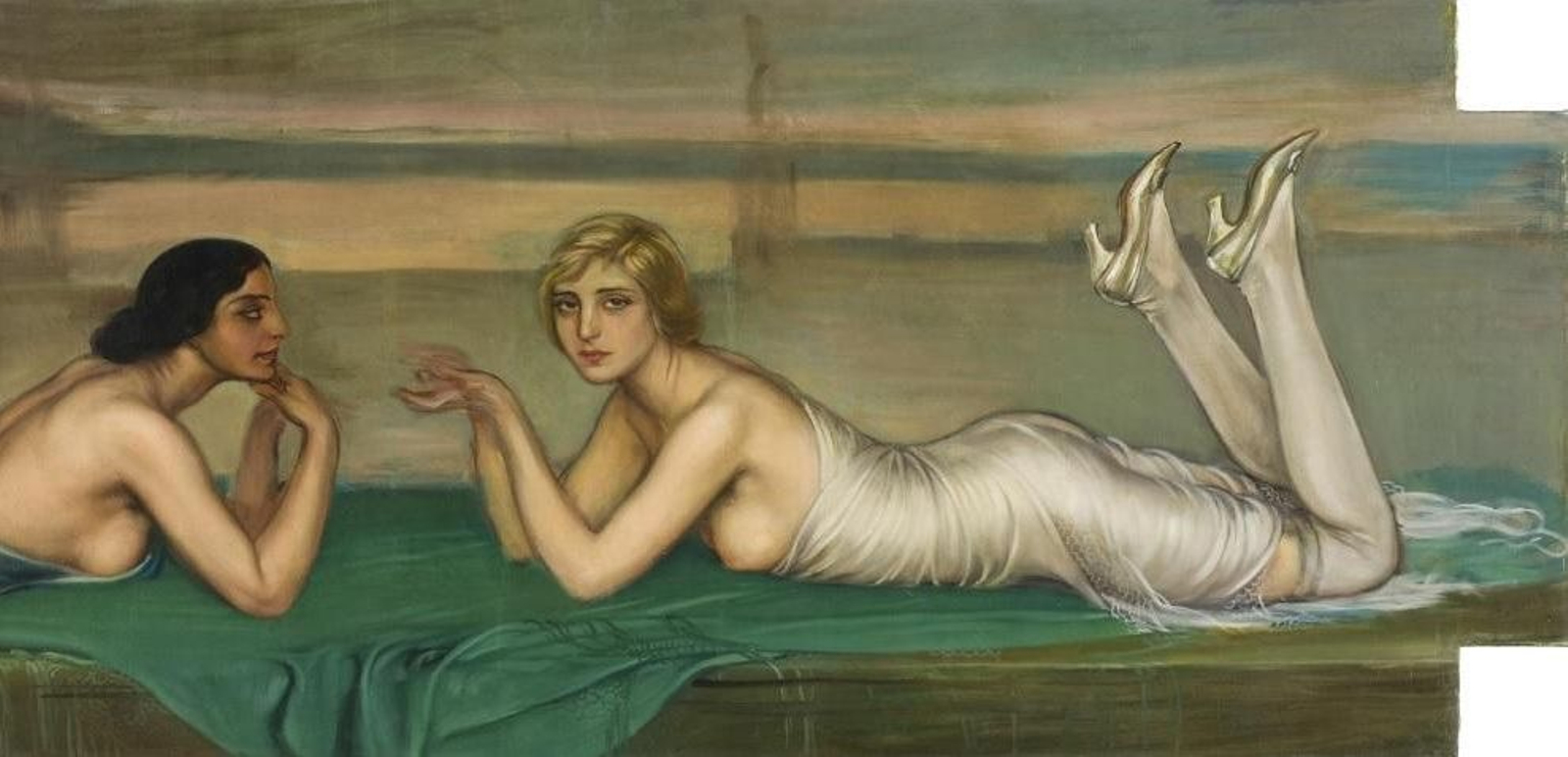 Mujeres sobre mantón