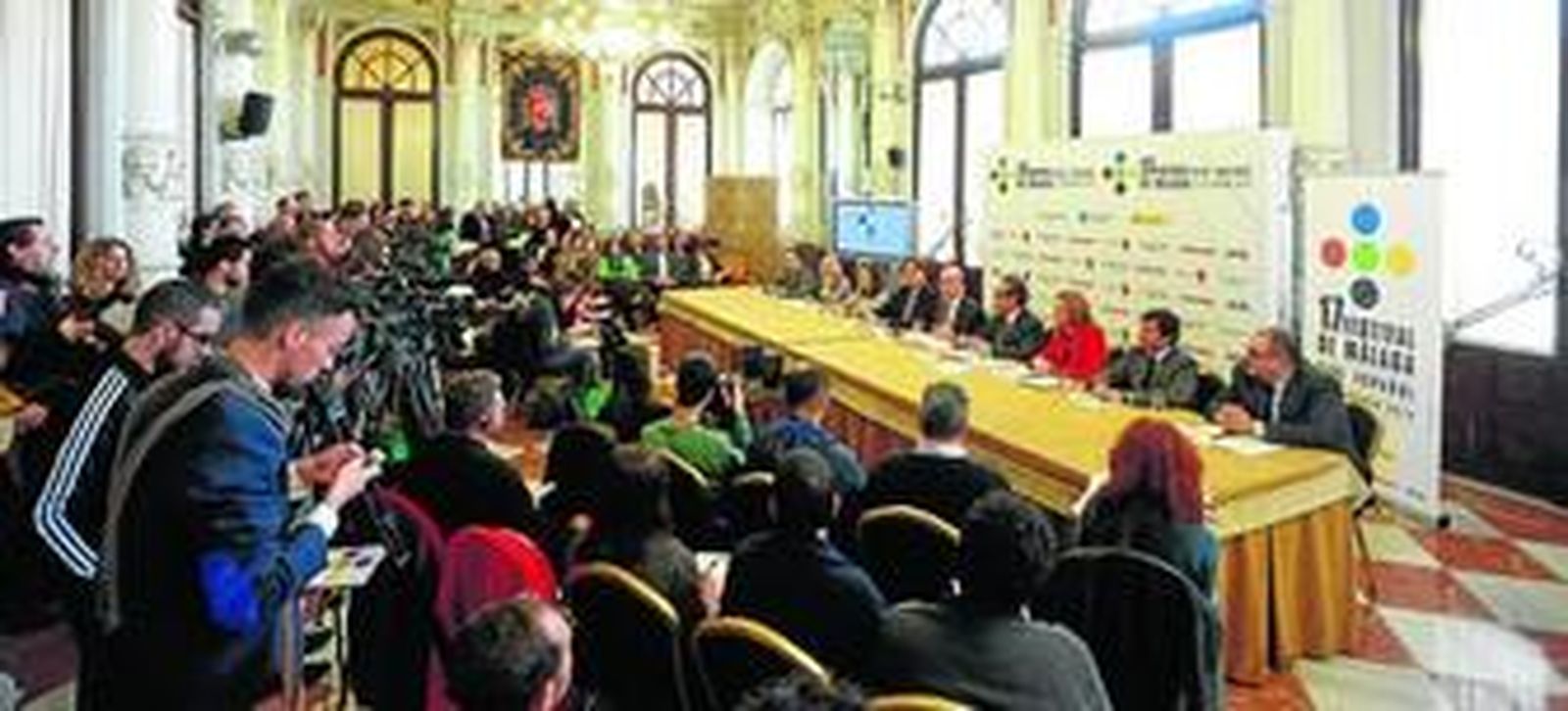 Presentación del Festival de Málaga de Cine Español, ayer, en el Ayuntamiento.