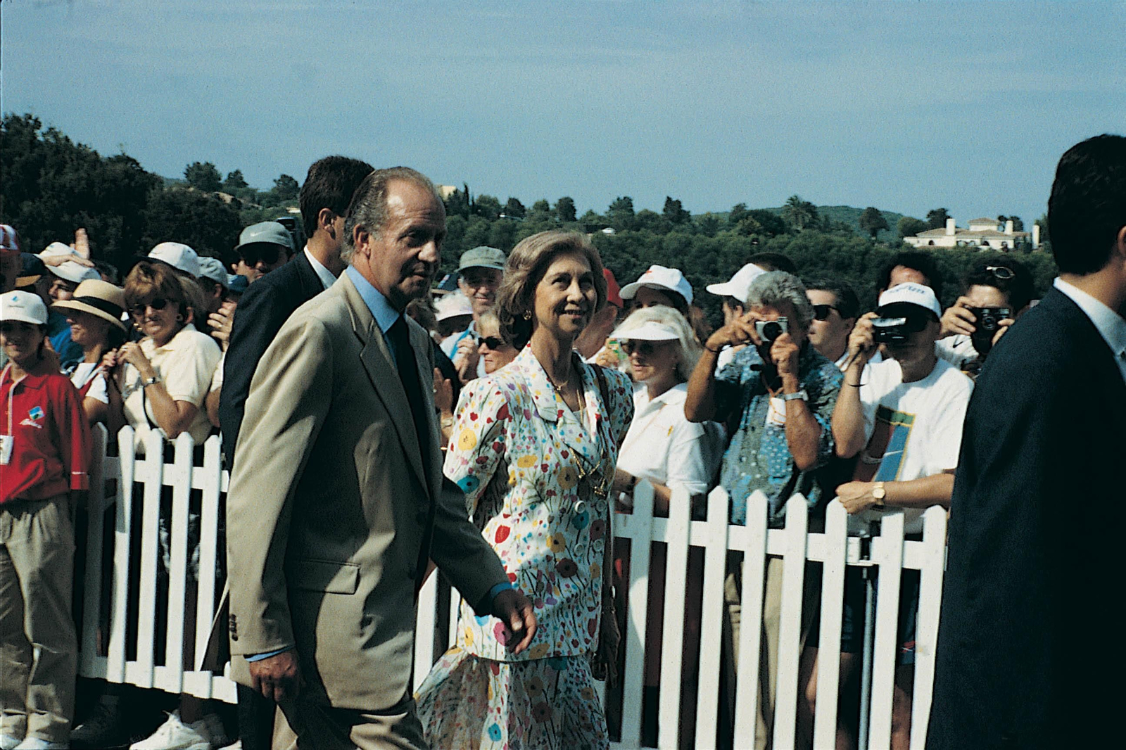 Juan Carlos I y la reina Sofía, en Valderrama.