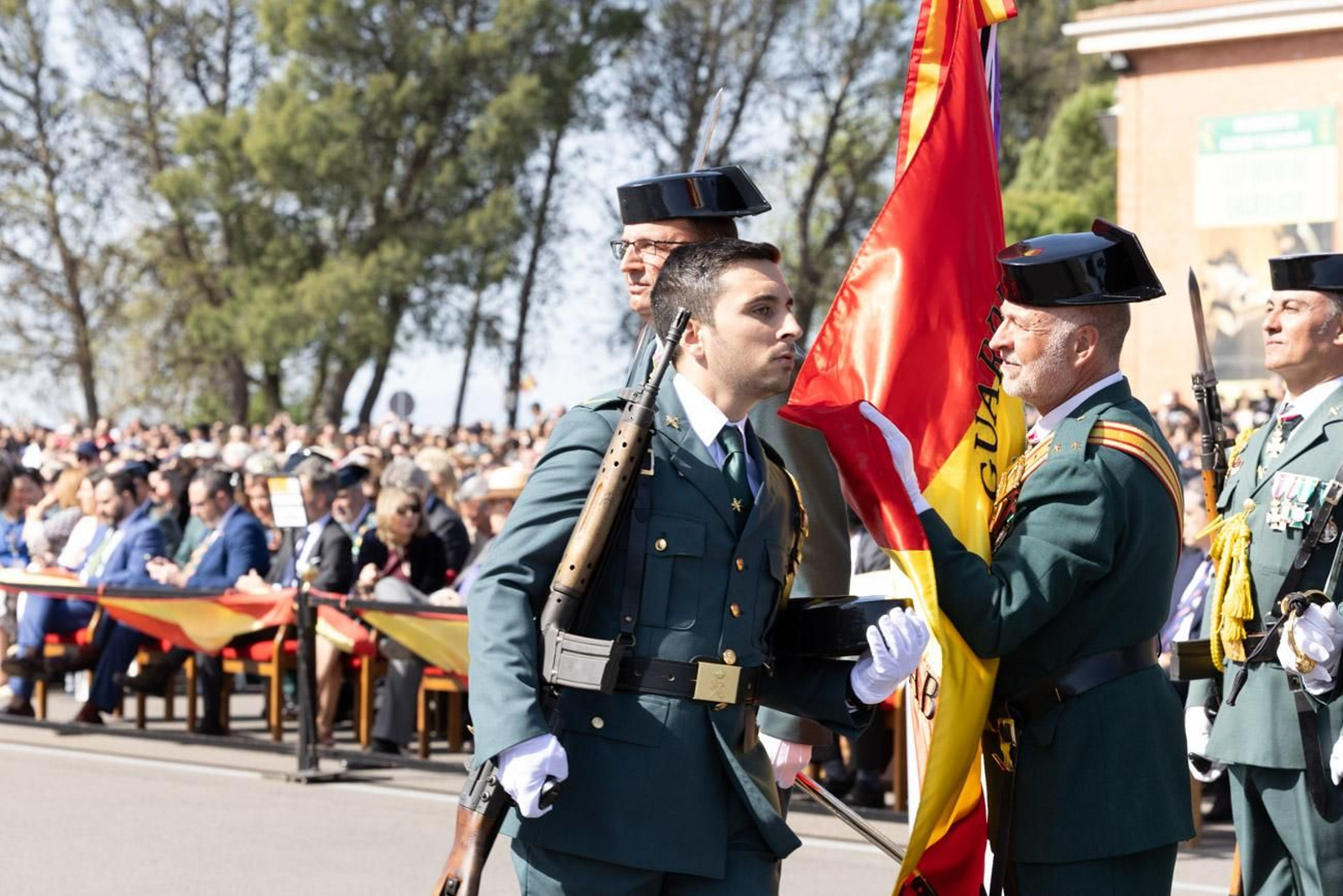 Jura de bandera de la 130ª promoción de guardias civiles de la Academia de Baeza