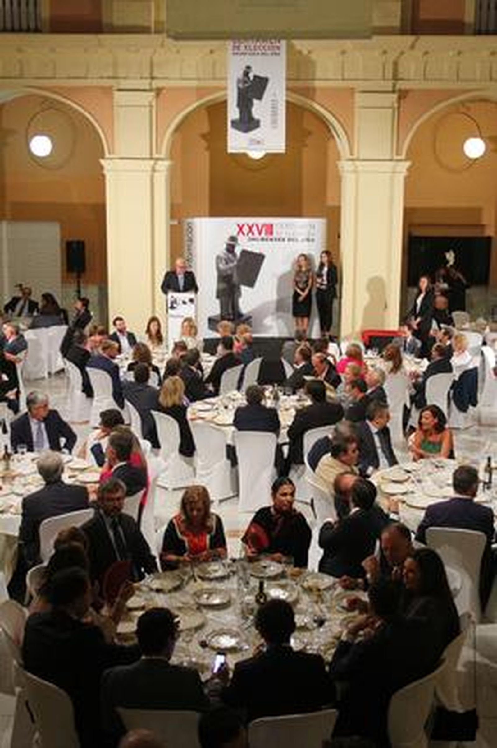 Vista general del salón del campus de La Merced donde tuvo lugar la celebración y entrega de premios. 

Foto: Alberto Dominguez / Josue Correa / Canterla