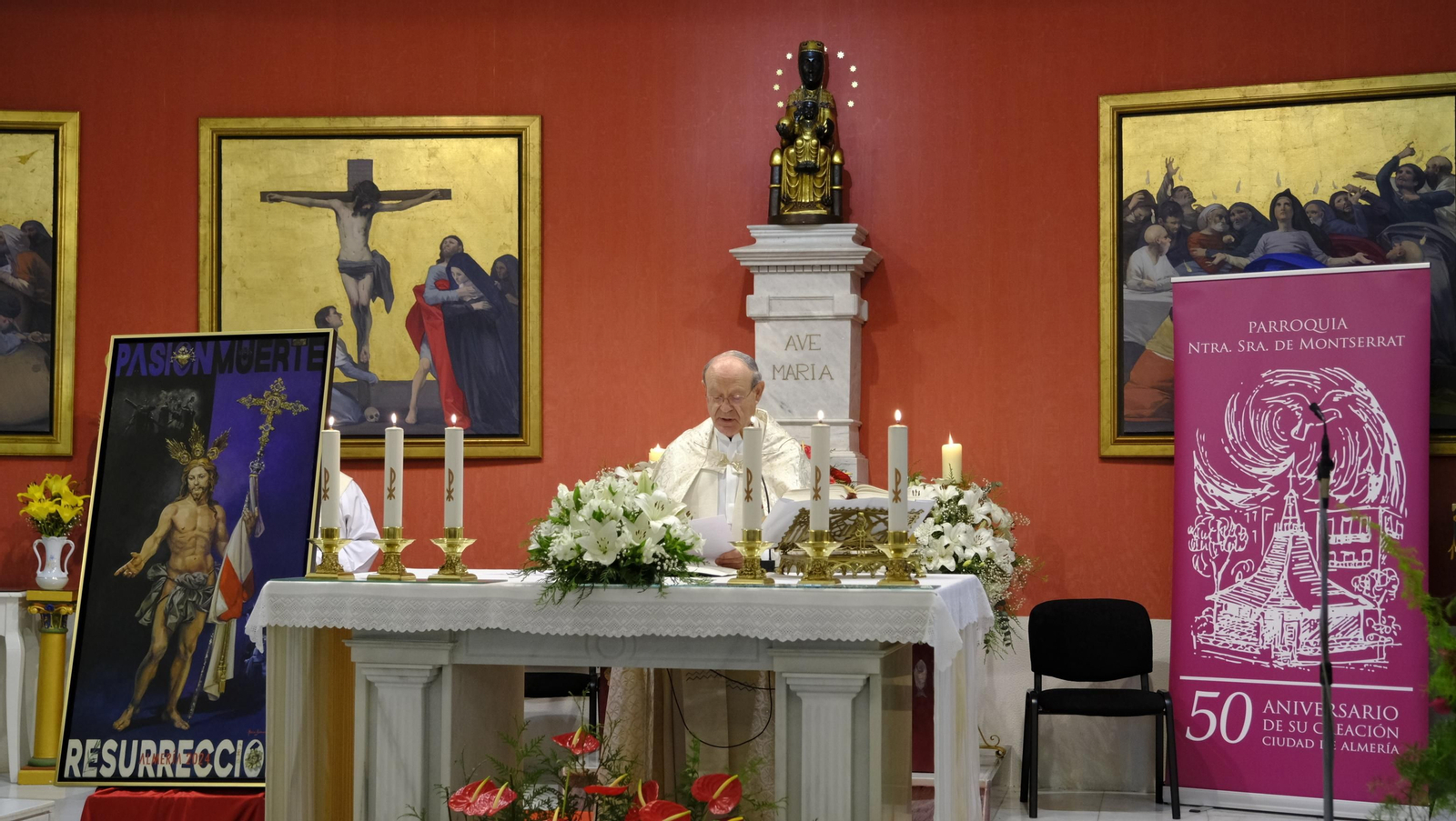 El Resucitado de Almería se suspende por la lluvia, en imágenes