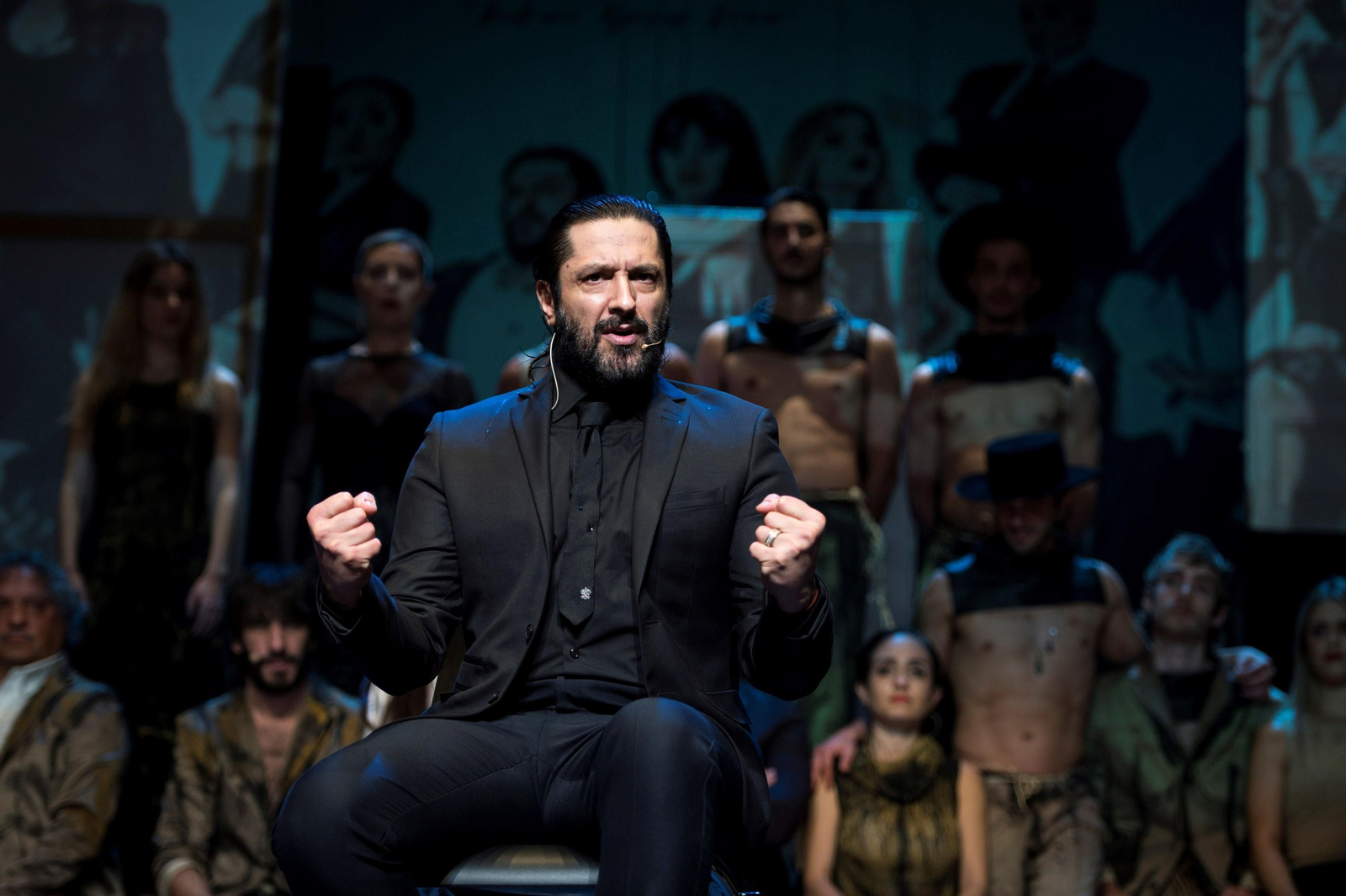 Rafael Amargo durante los ensayos de 'Yerma'.