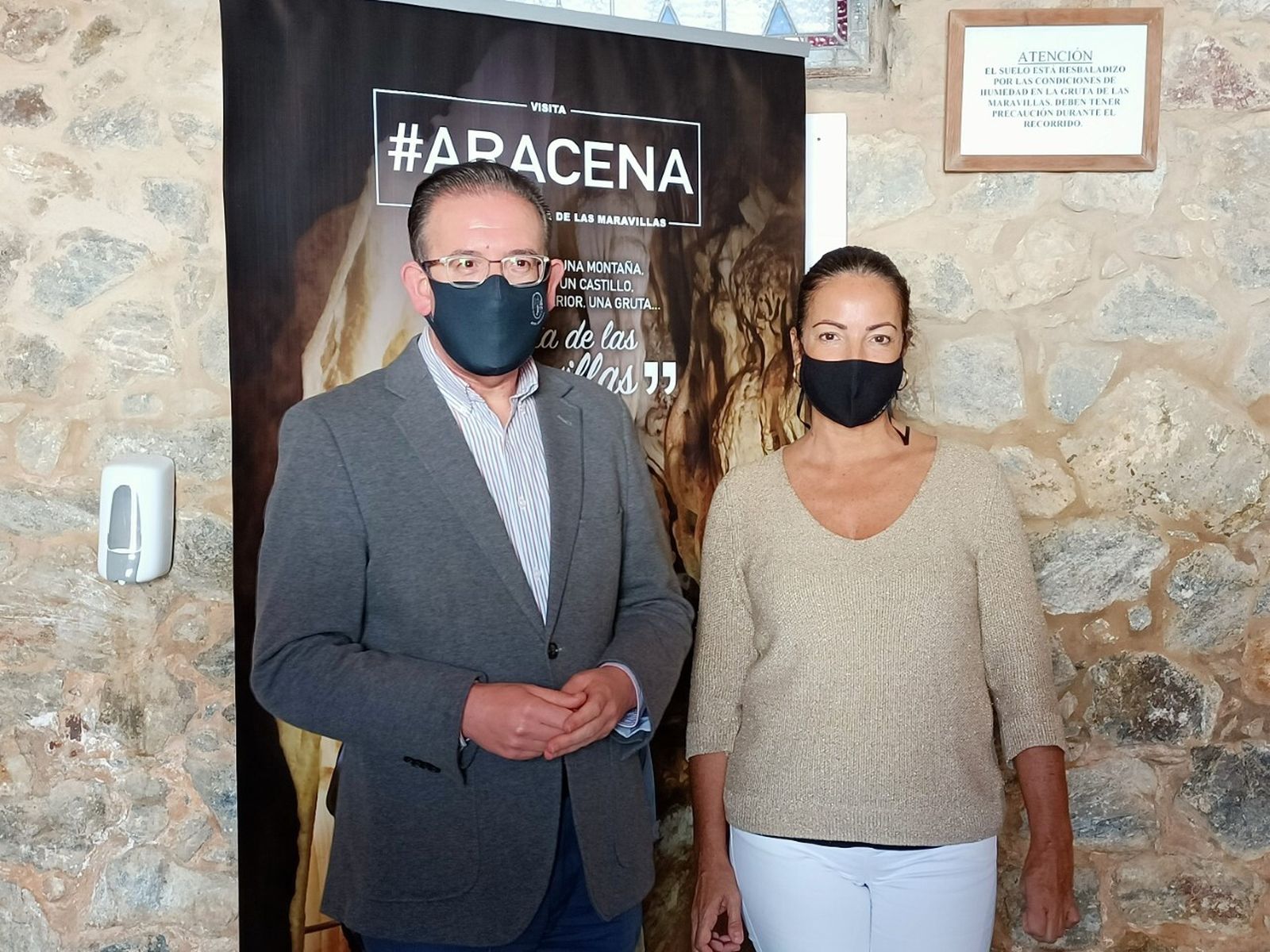 Manuel Guerra y María Ángeles Muriel, en Aracena.