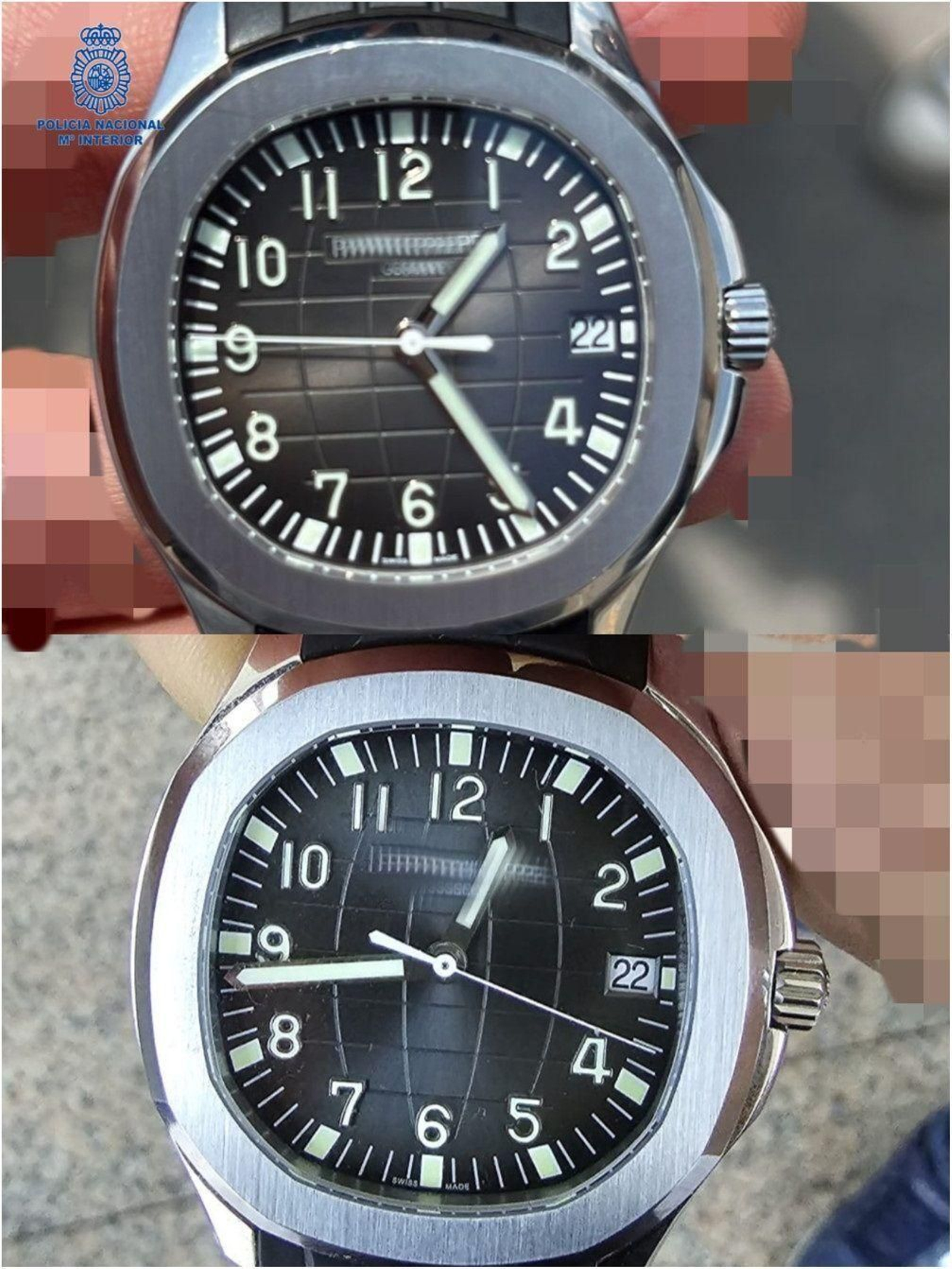 Relojes de alta gama robados e incautados. Relojes de alta gama robados e incautados.