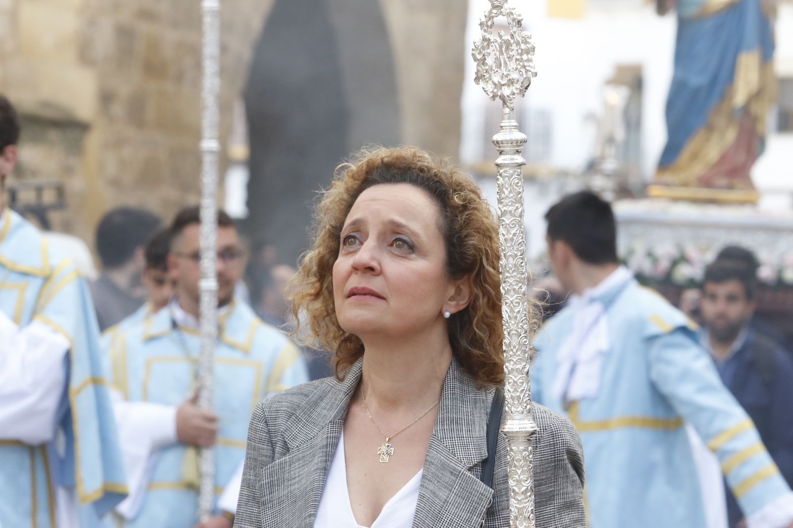 El traslado de María Auxiliadora de Córdoba tras su restauración, en imágenes