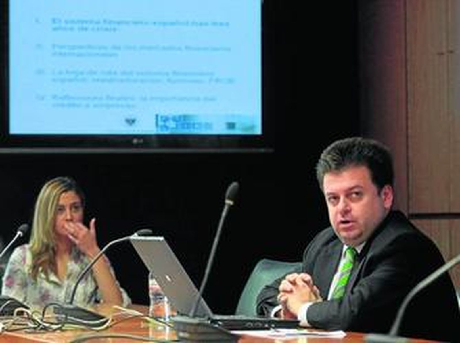 Carbó, durante una de sus intervenciones.