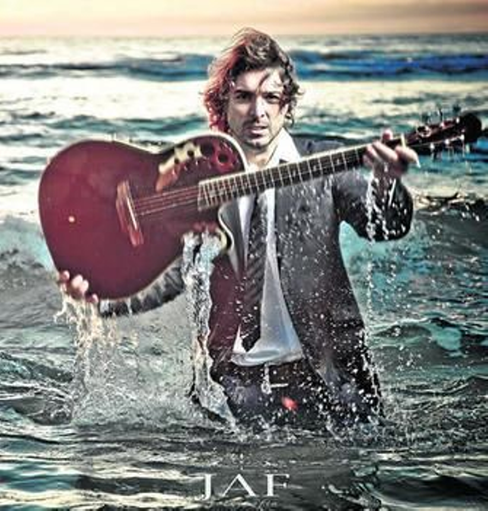 El músico Miguel Nández, en una imagen del disco realizada por la empresa JAF.