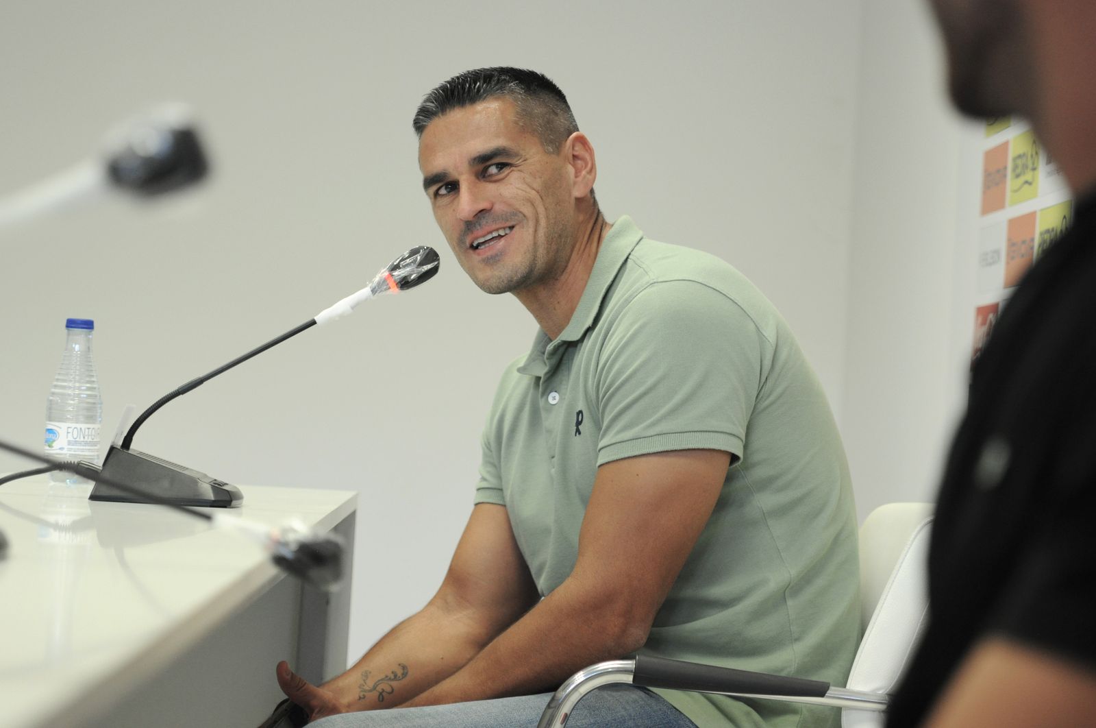 Juanito, durante una comparecencia en sala de prensa.