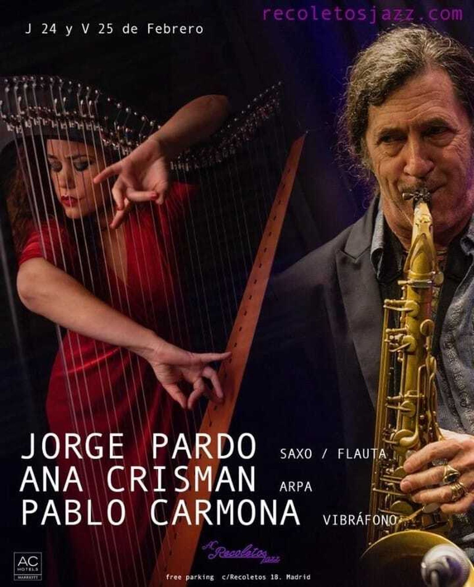 Cartel anunciador de los conciertos.