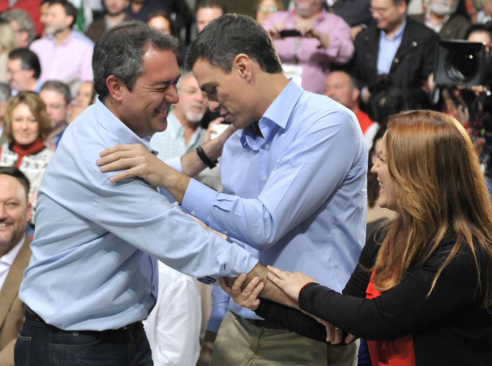 Juan Espadas y Pedro Sánchez, en un acto socialista.