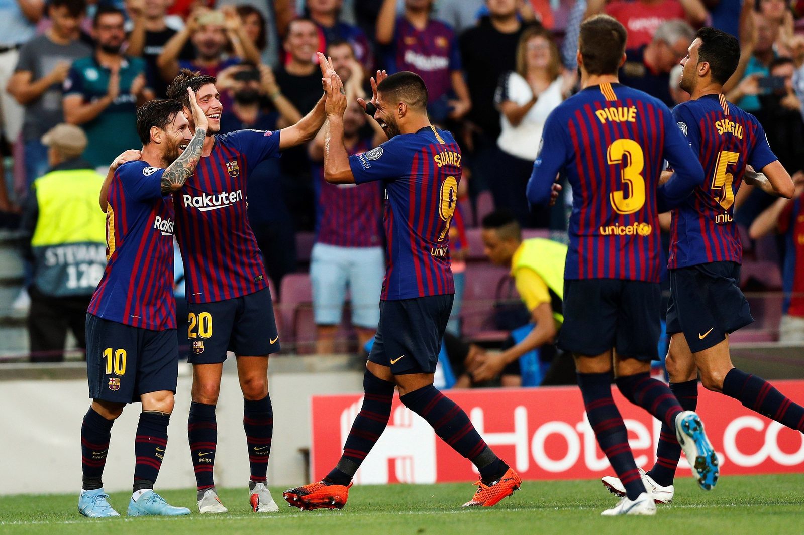 Las imágenes del Barcelona-PSV