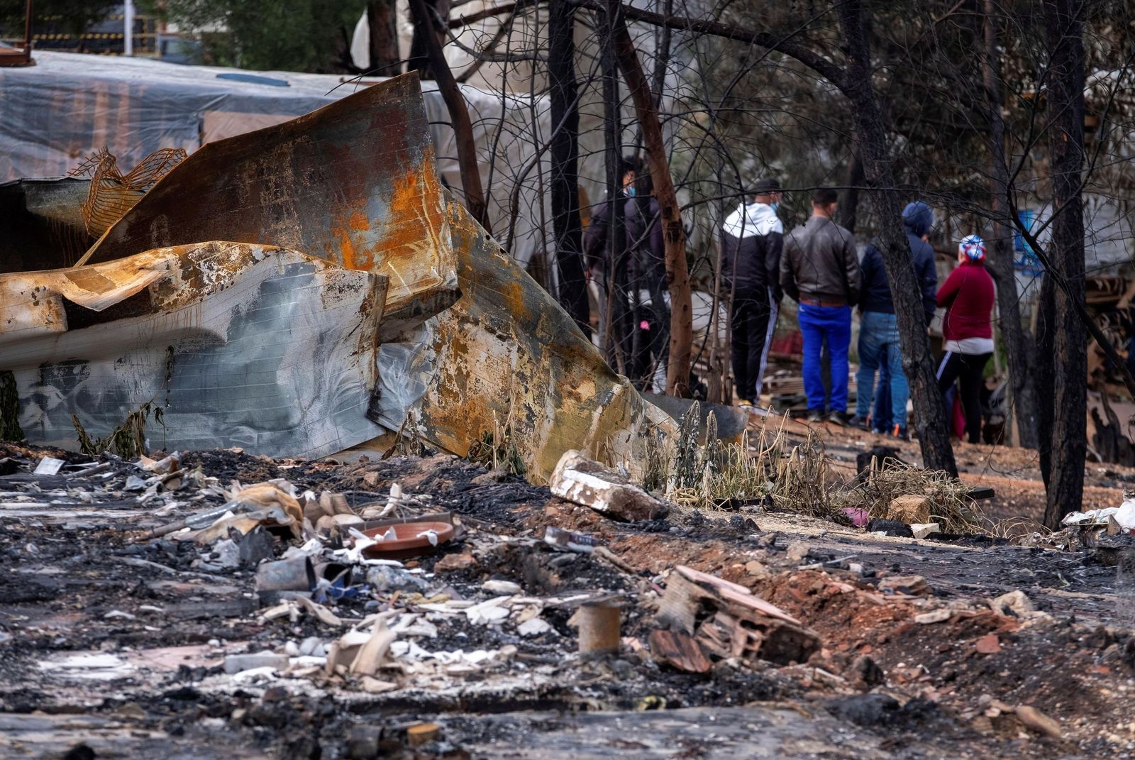Asentamiento chabolista en Palos de la Frontera.