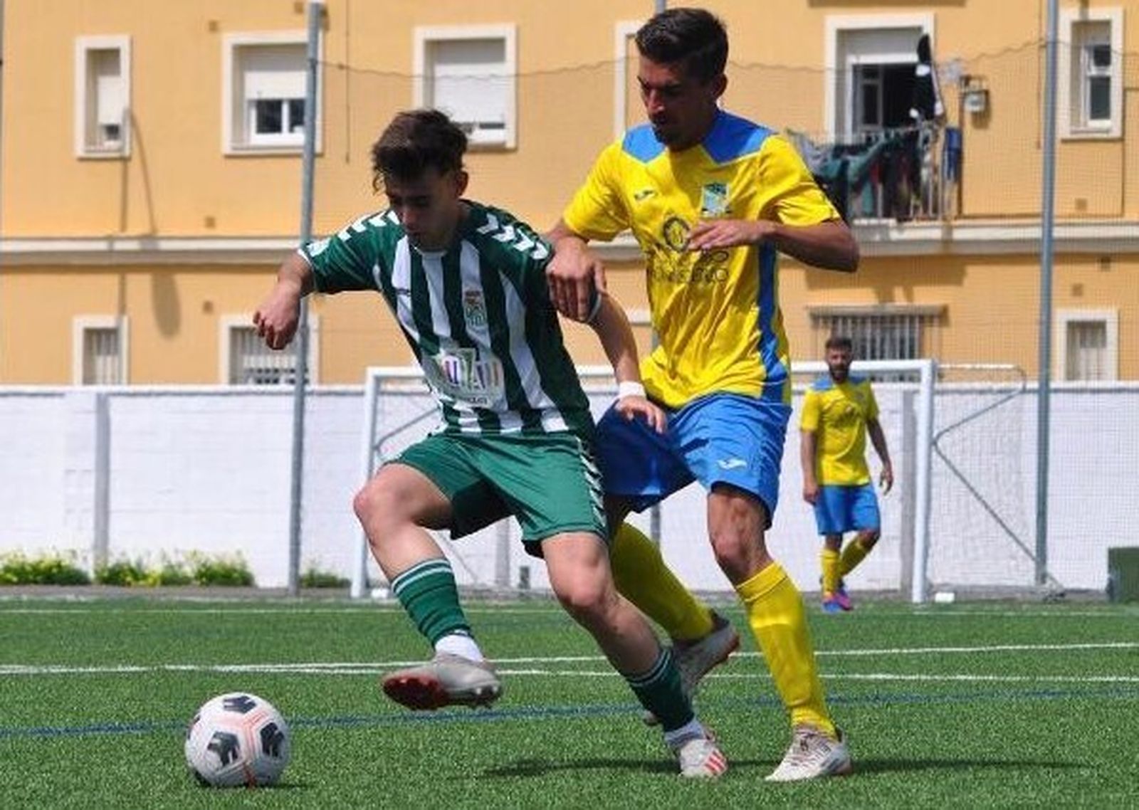 Javi Martín, en un partido contra el Puerto Real.