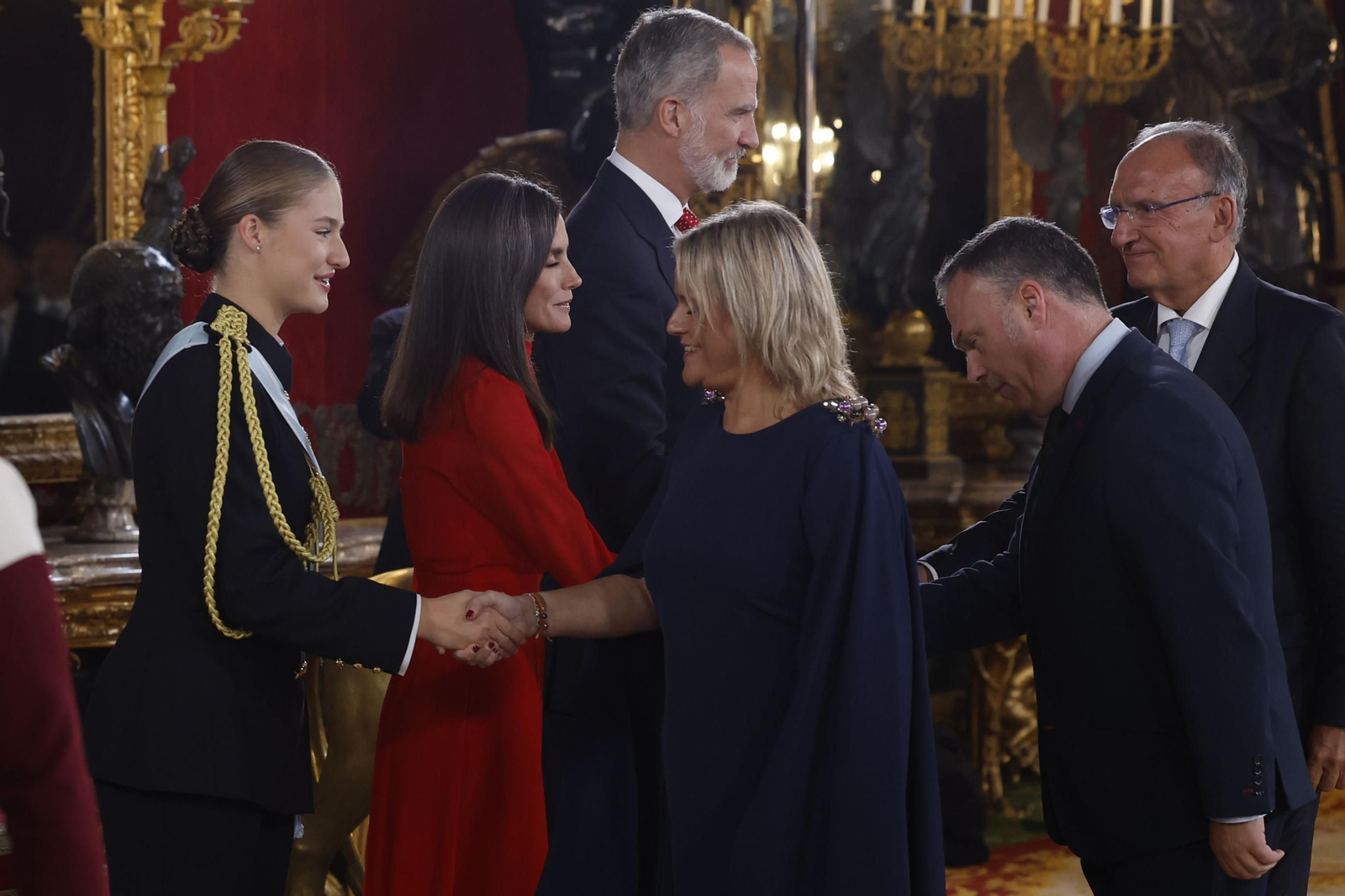 Las imágenes de la recepción de la Fiesta Nacional en el Palacio Real
