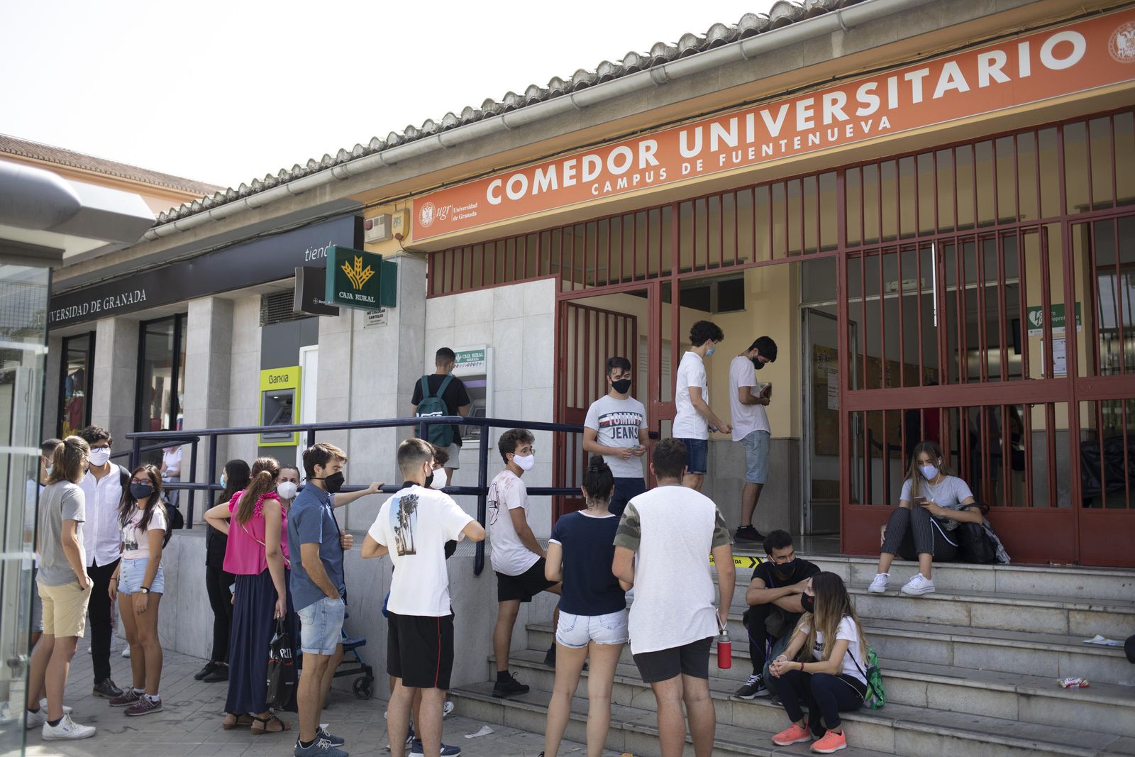 Colas en el comedor de Fuentenueva el pasado mes de septiembre.