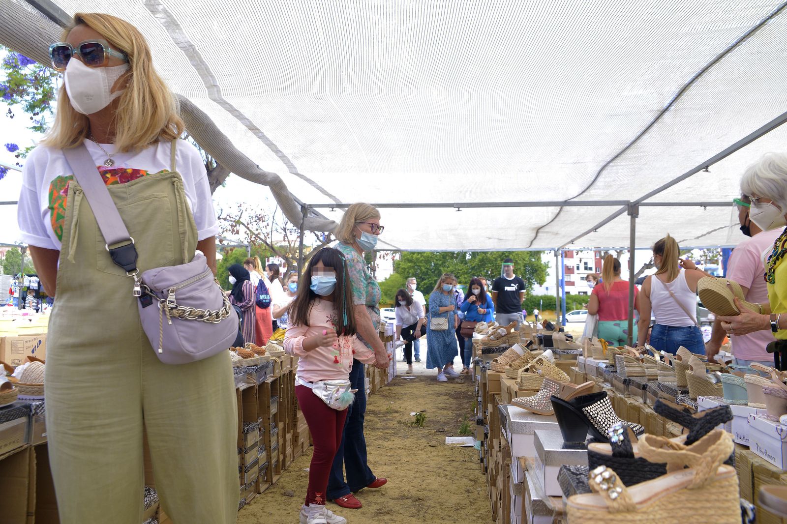 Fotos de la reapertura del Mercadillo de Algeciras