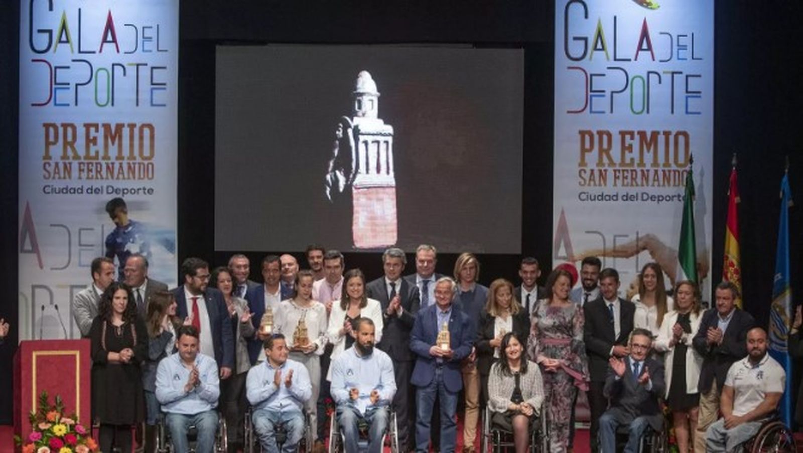 Foto de gamilia de la Gala del Deporte de 2019, la última celebrada hasta la fecha.