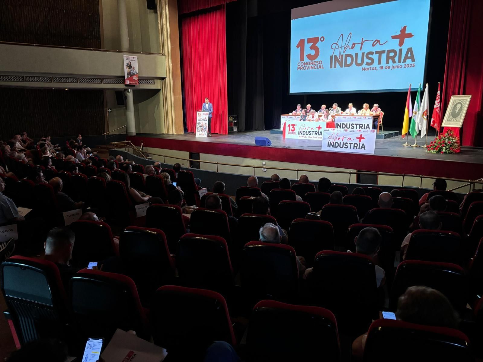 Apertura del Congreso de la Federación de Industria, Construcción y Agro de UGT Jaén.