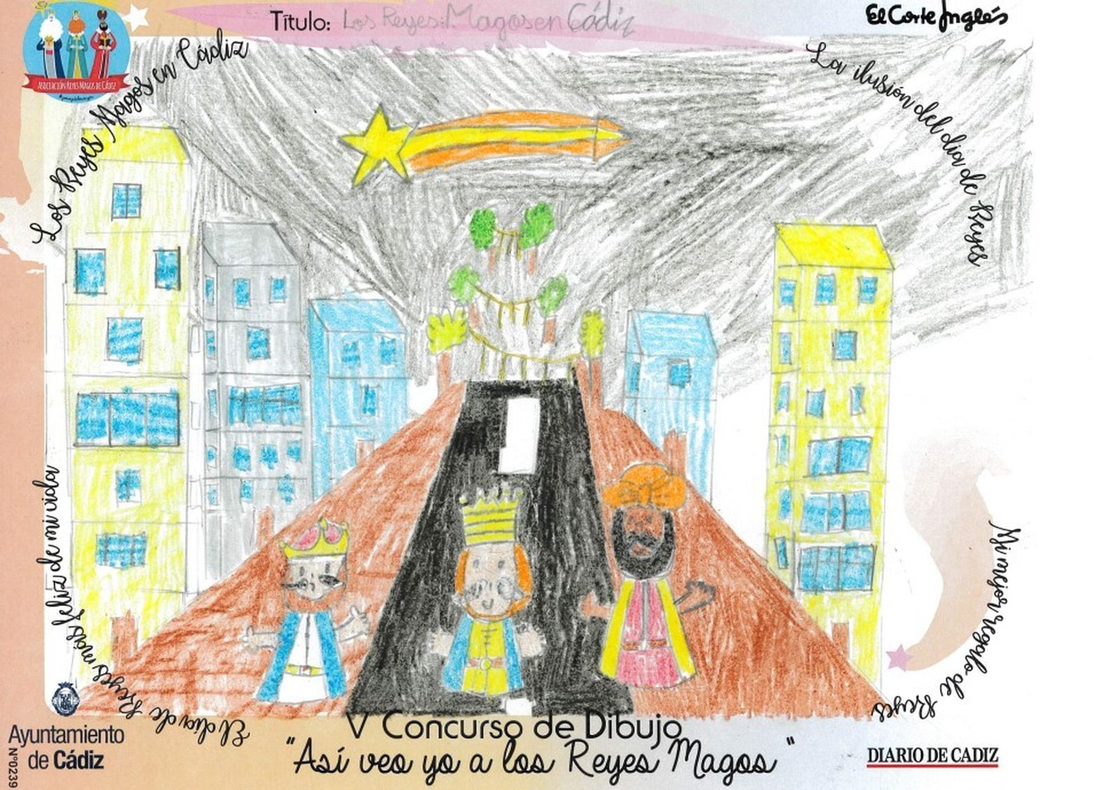 Los dibujos del concurso 'Así veo yo a los Reyes Magos'.