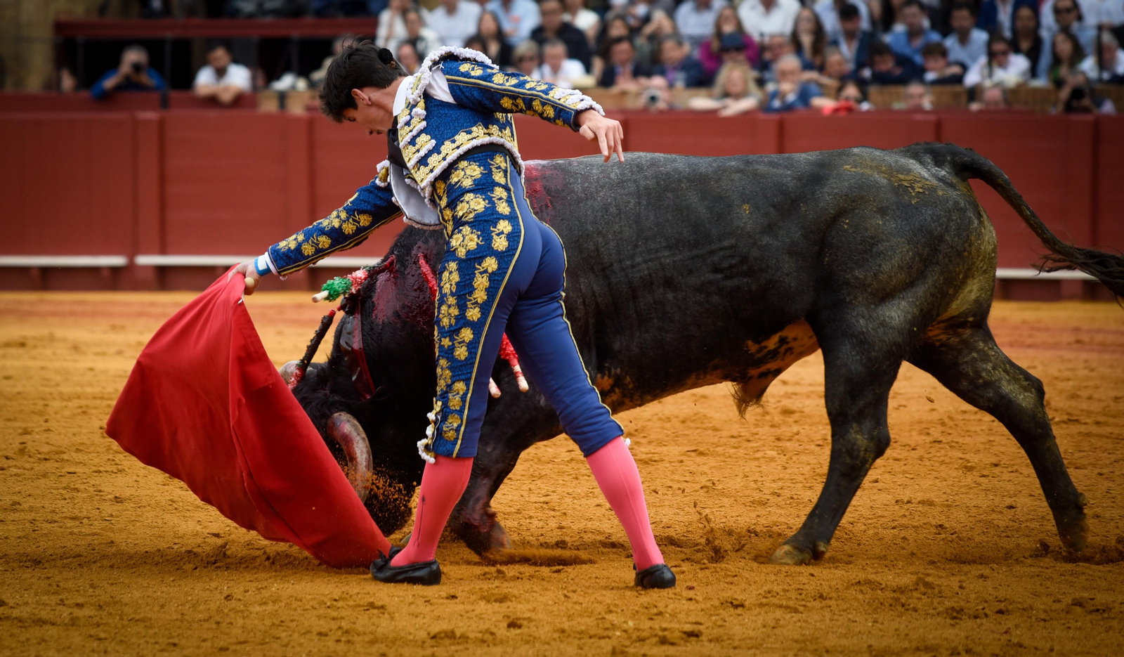Las imágenes de la corrida de toros de El Fandi, Manuel Escribano y Esaú Fernández