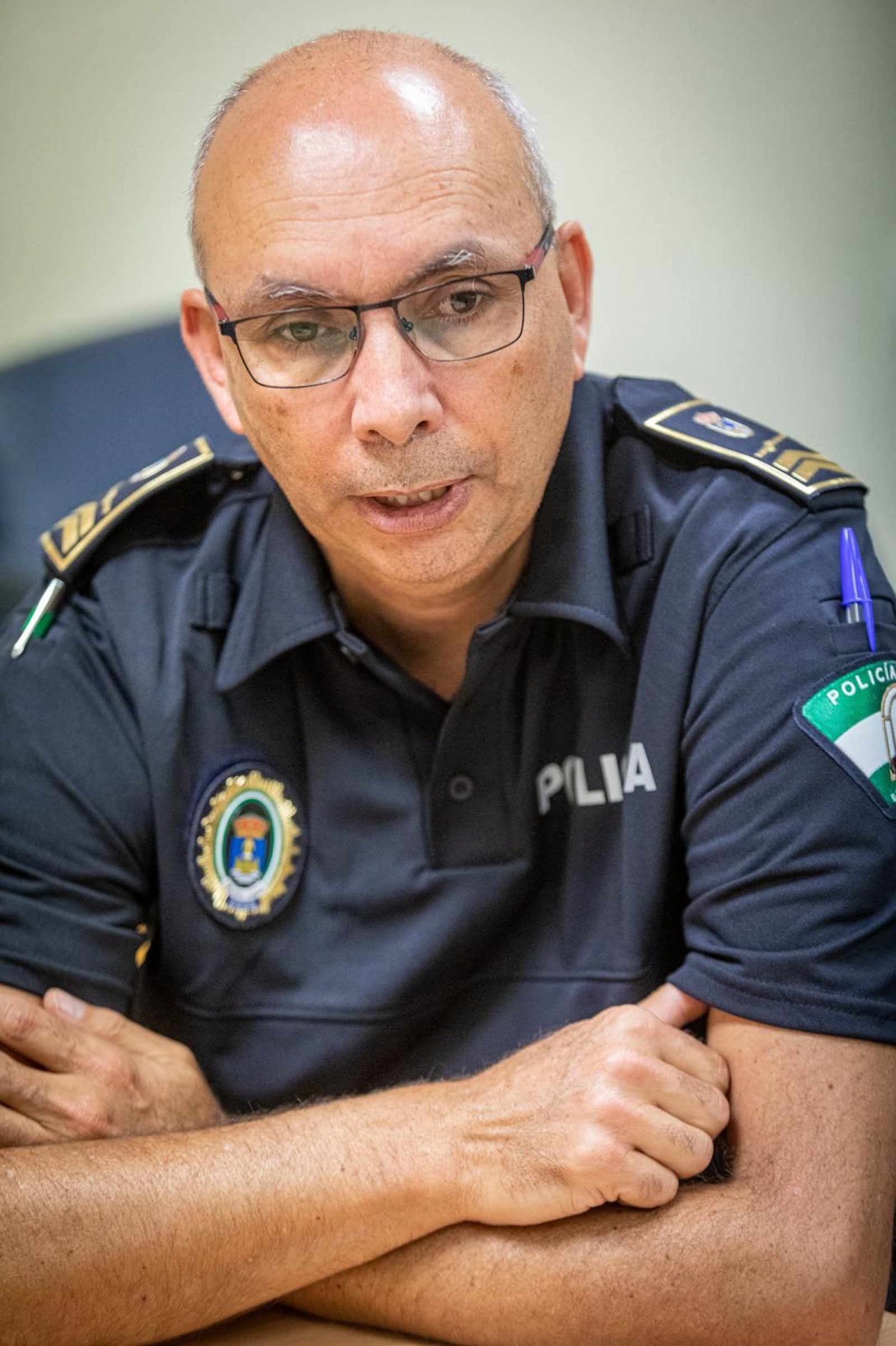 Otra imagen del intendente jefe de la Policía Local. Otra imagen del intendente jefe de la Policía Local.
