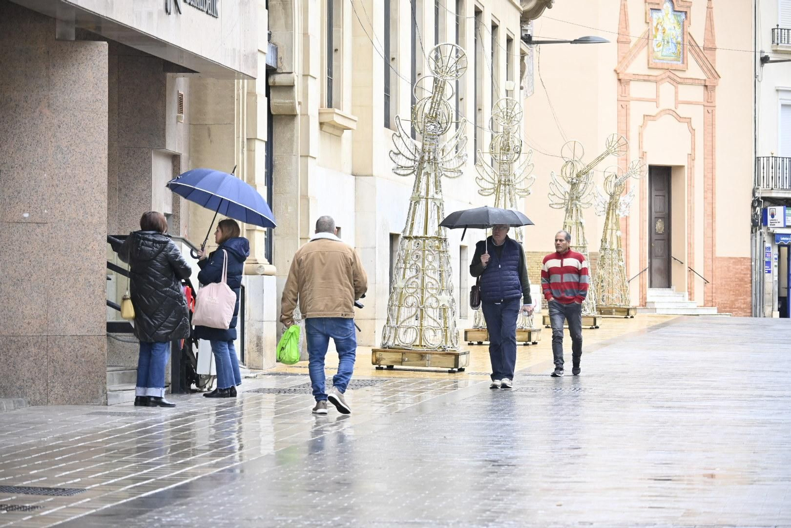 Imágenes de lluvia en la mañana del Domingo