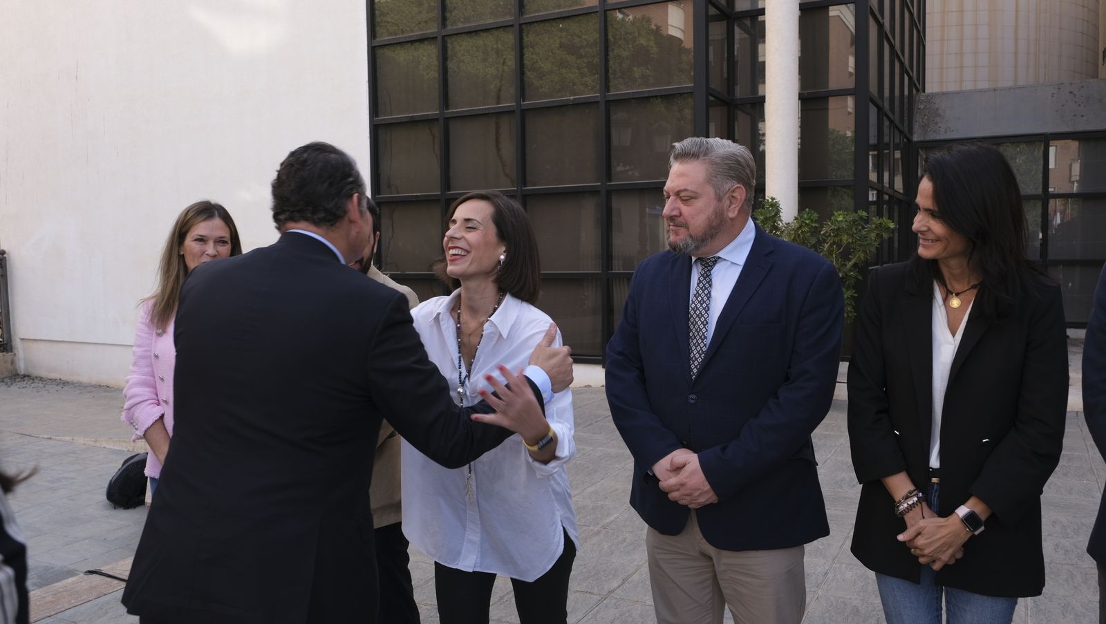 Imágenes de la visita del Consejero de Presidencia, Antonio Sanz, a la Alcaldía de Almería