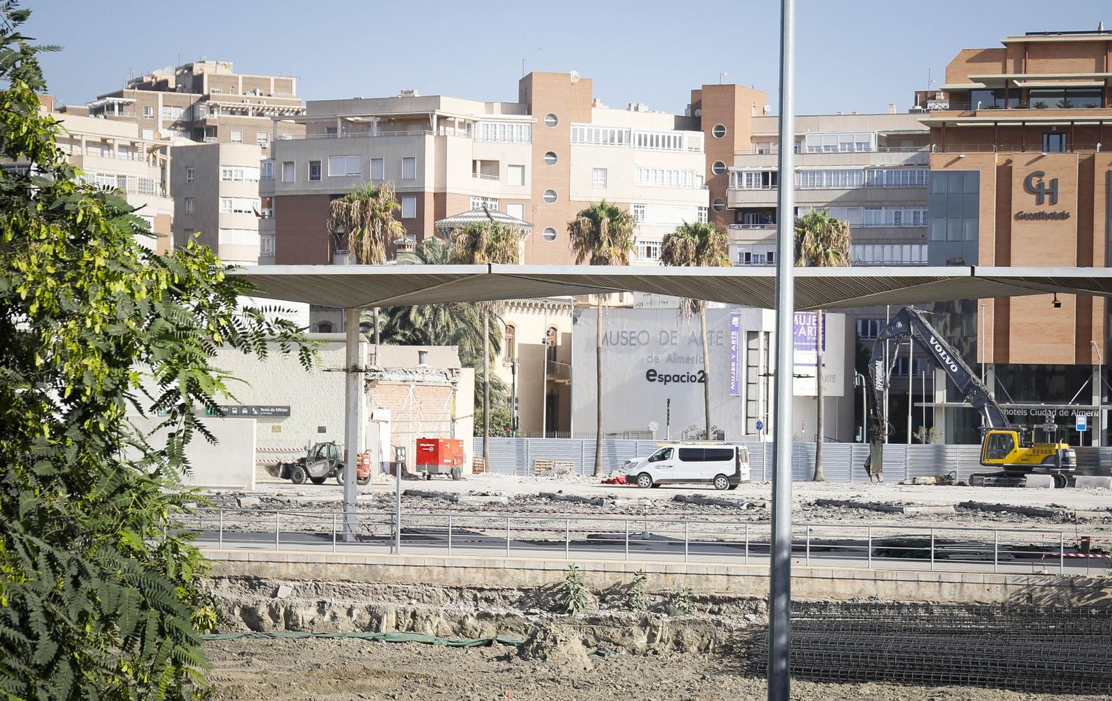 Imágenes del desmantelamiento de la estación intermodal