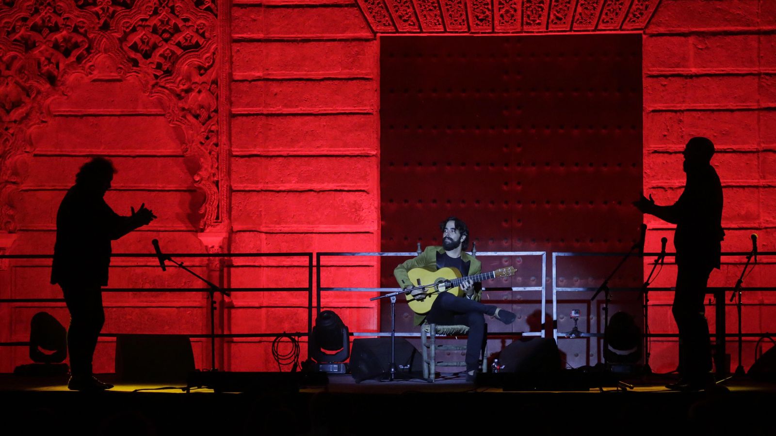 Recital de Daniel Casares en el Real Alcázar en 2020.