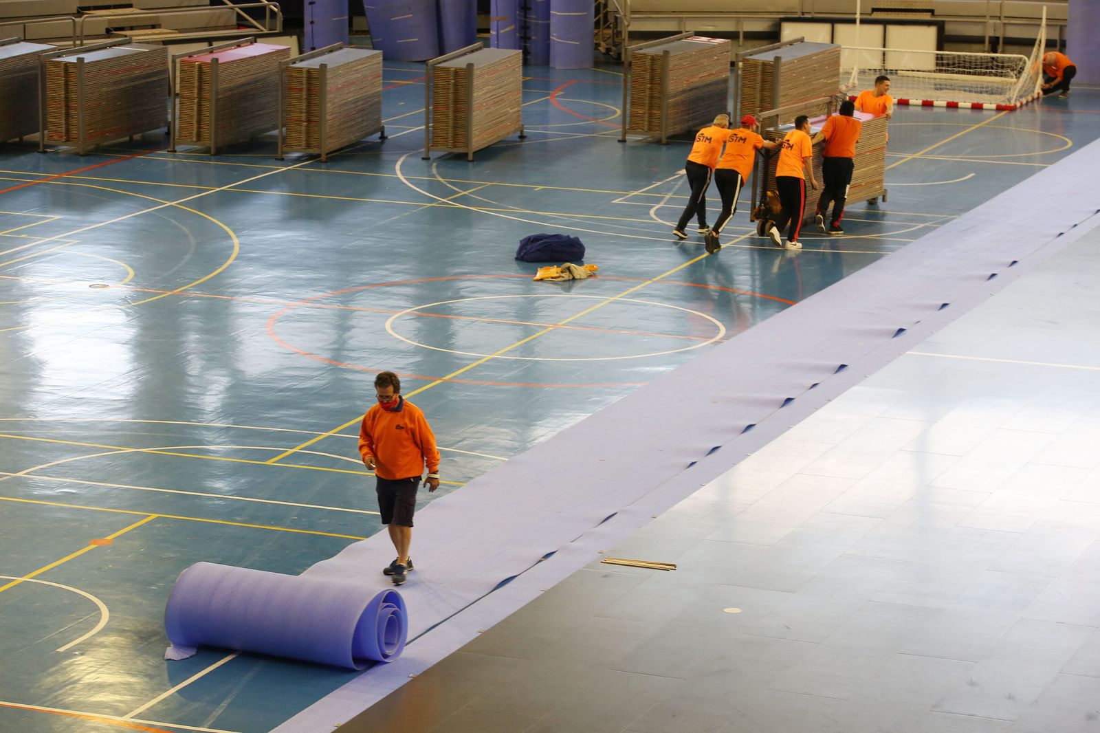 Todo preparado para la Supercopa de España de Futsal en el Palacio de deportes de Jerez