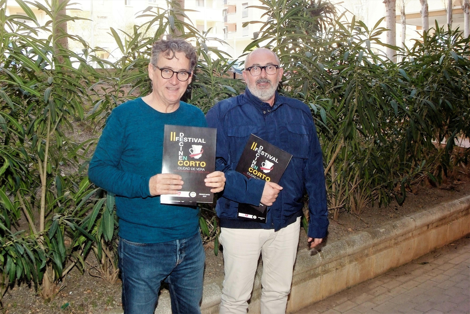 Antonio Casado y José Antonio Guijarro Caparrós, directores del Festival de Cine en corto de Vera.