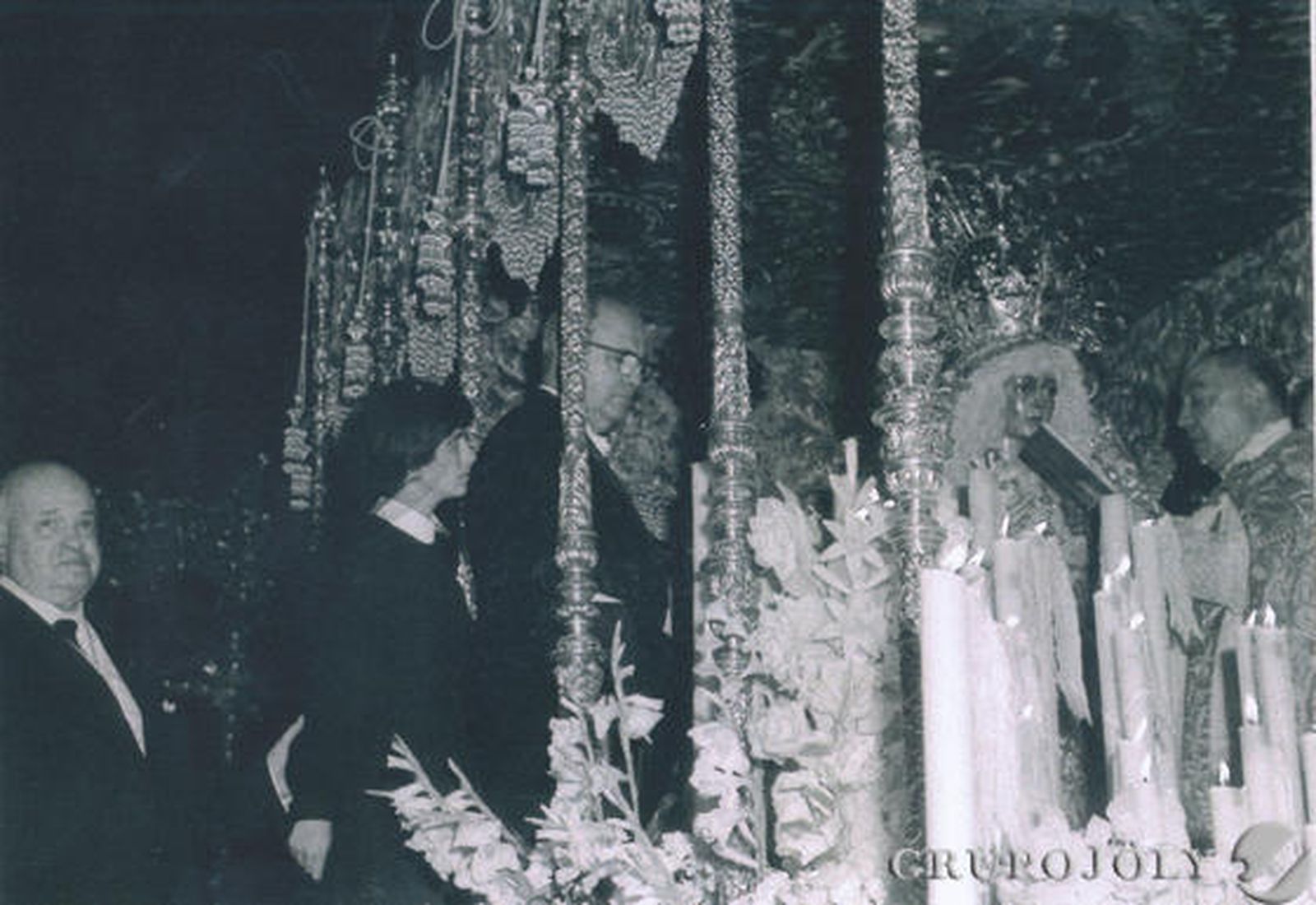 Momentos antes de la coronación.