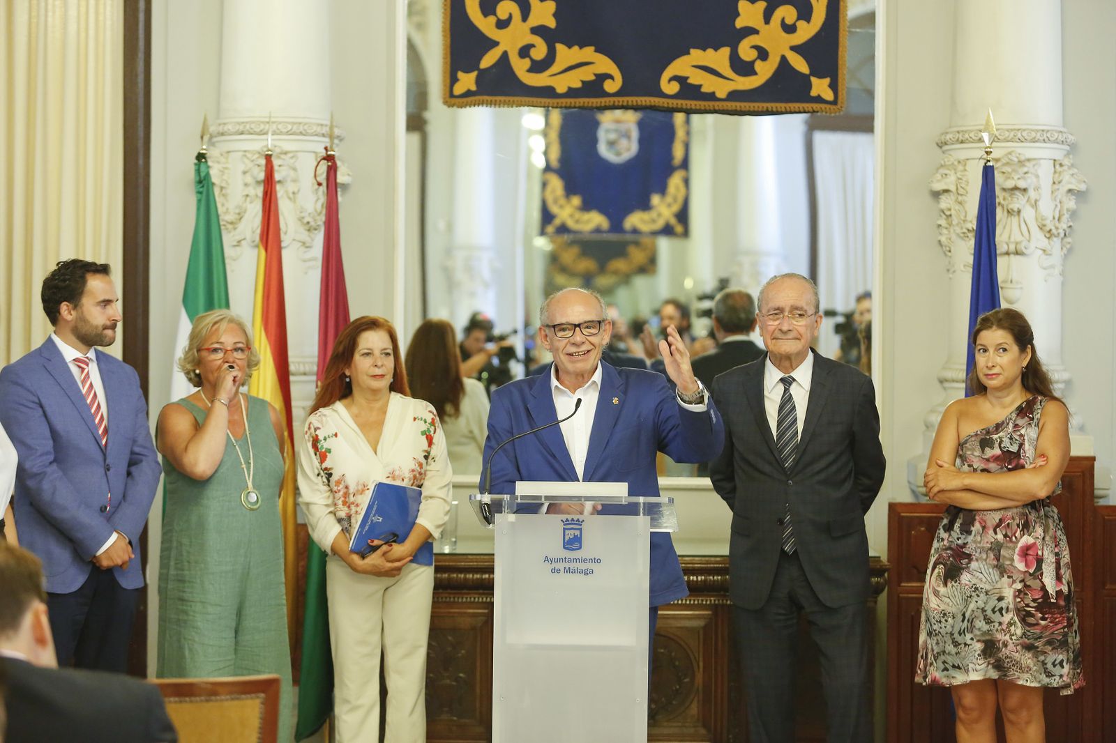 Presentación del abanderado de la Feria, Francisco Javier Jurado 'Coco'