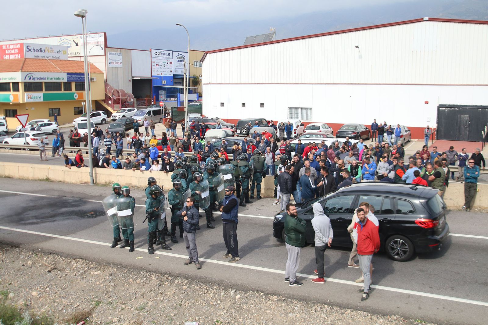 Las imágenes de la manifestación de agricultores