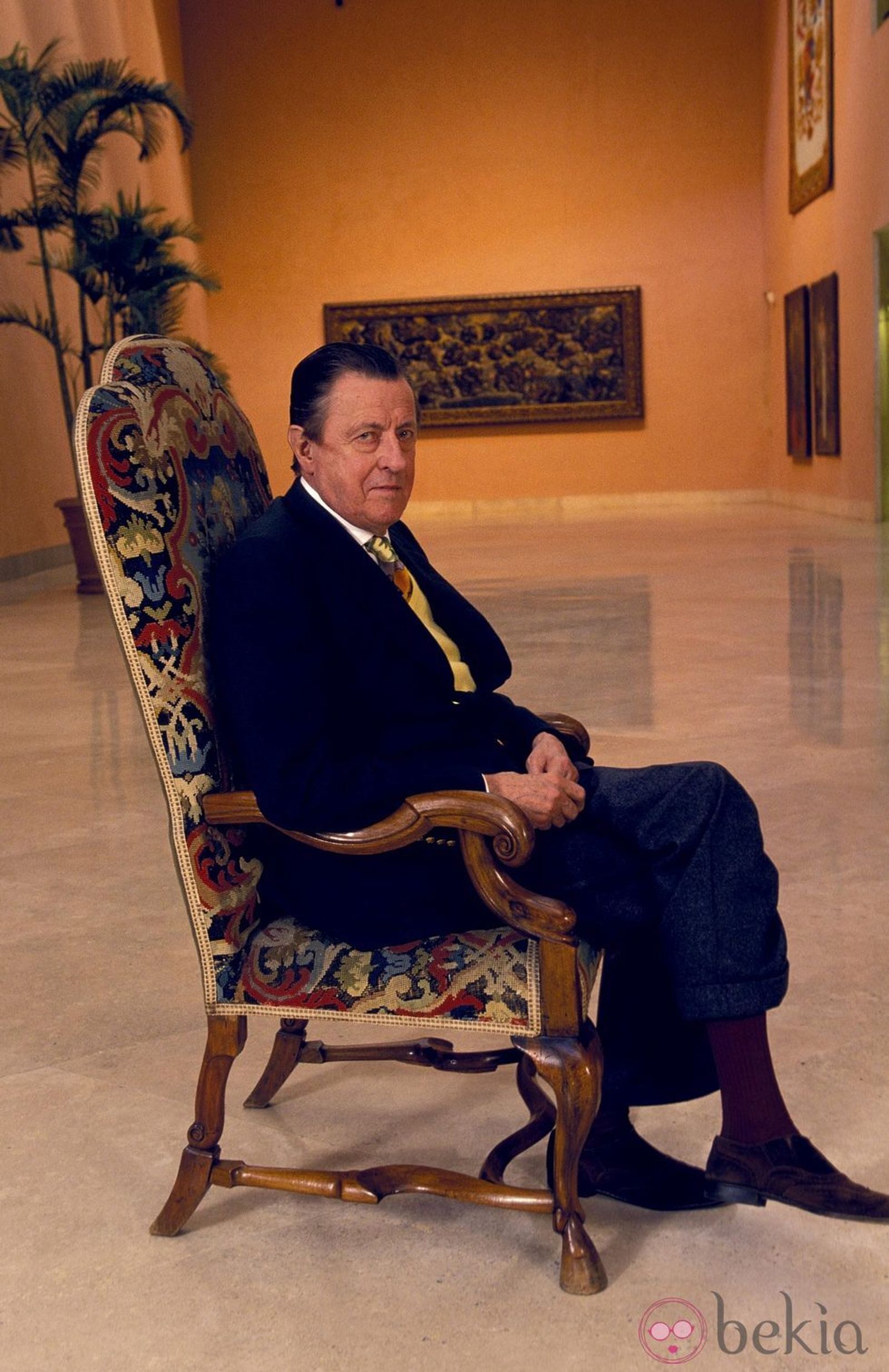 El barón Thyssen, en su pinacoteca.
