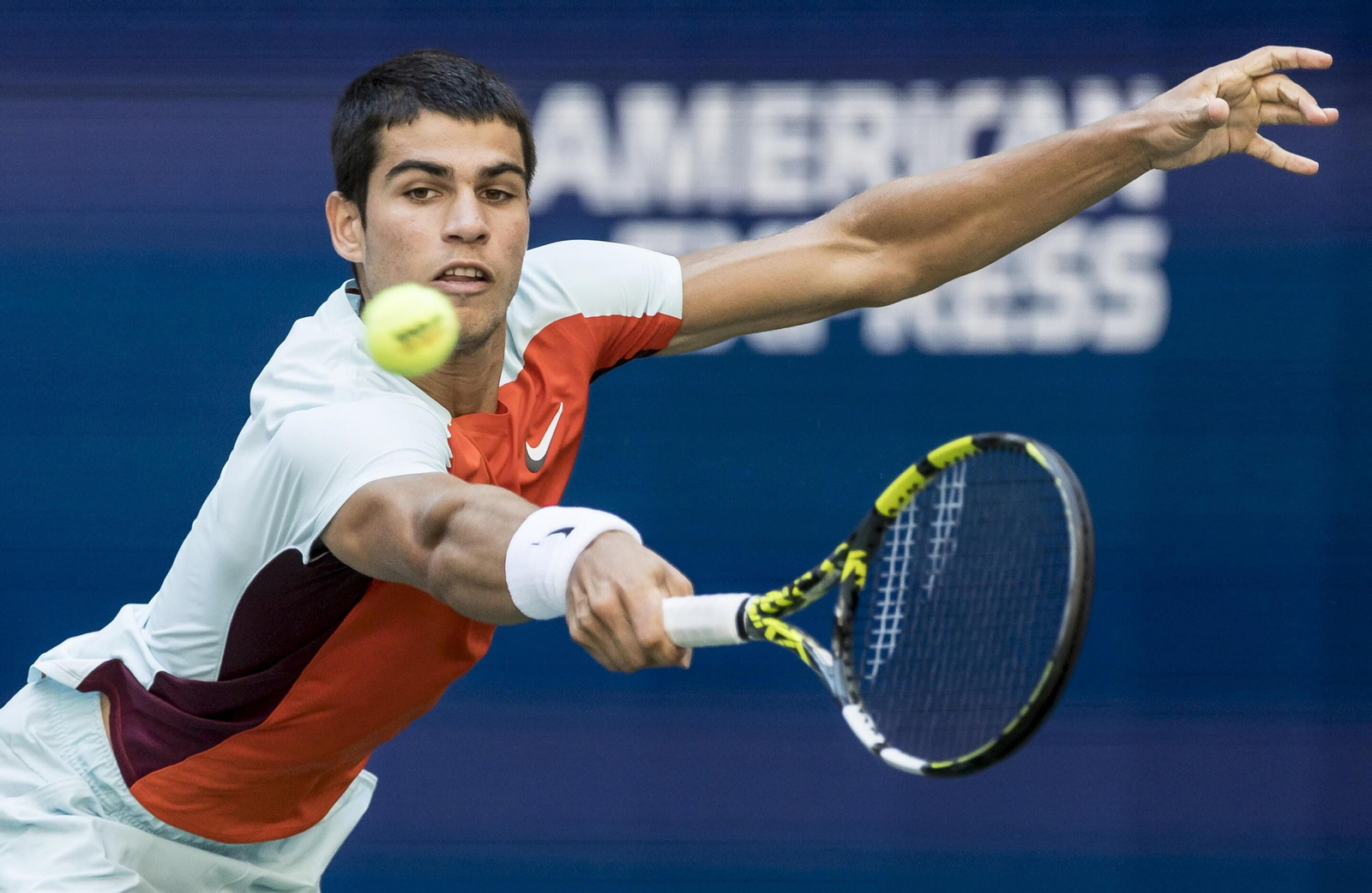 Carlos Alcaraz, durante el US Open.