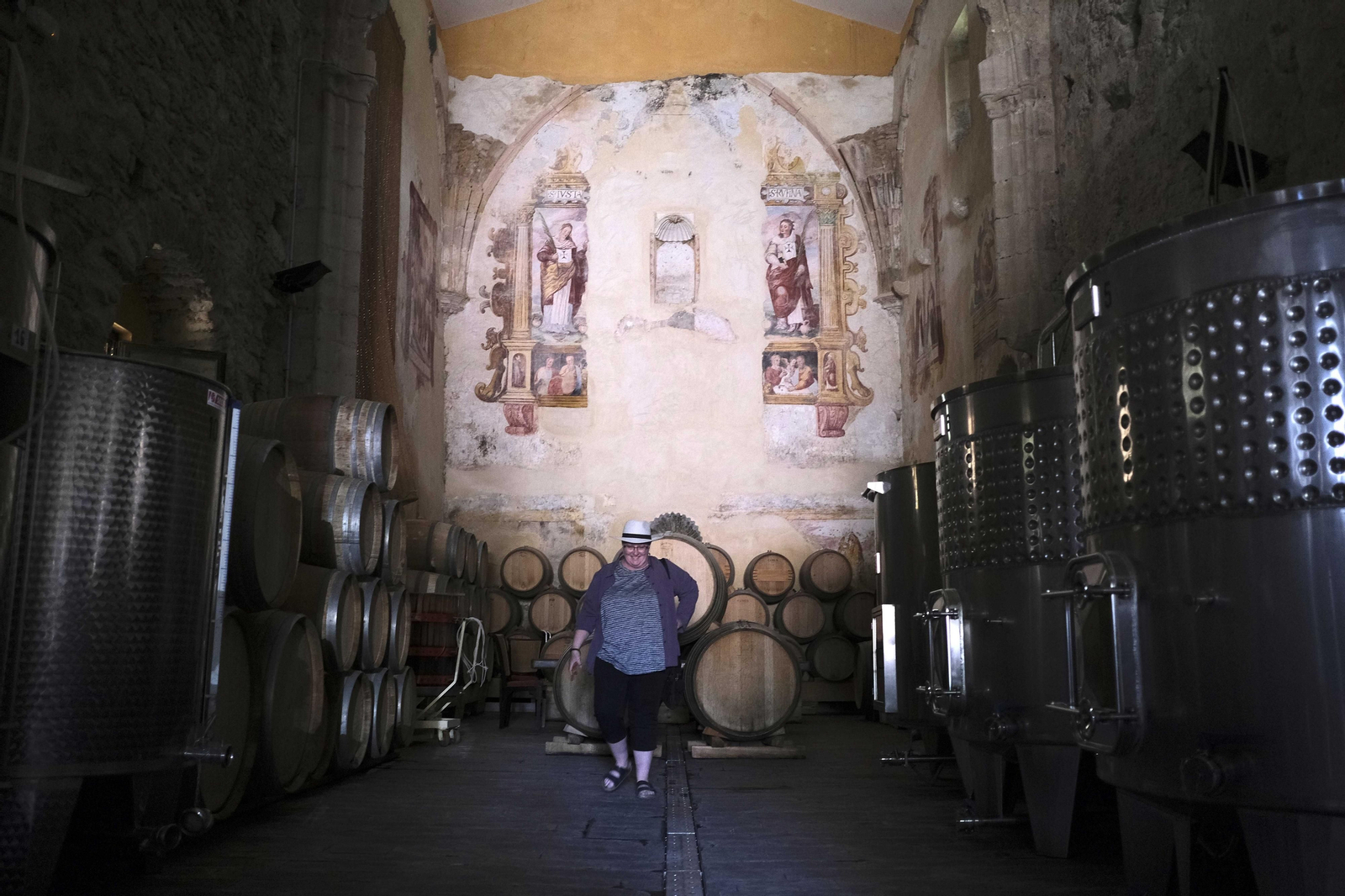 El regreso del turismo extranjero a las bodegas rondeñas, en fotos