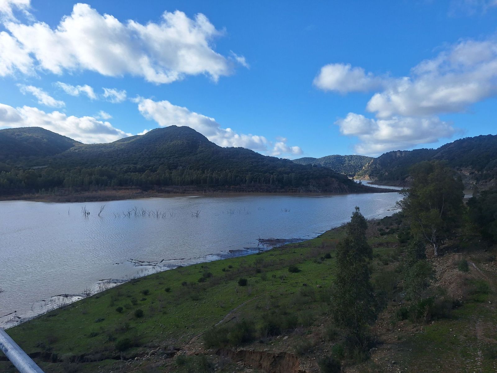 Tramo final del embalse de Guadalcacín, al 51,7 por ciento de su capacidad.